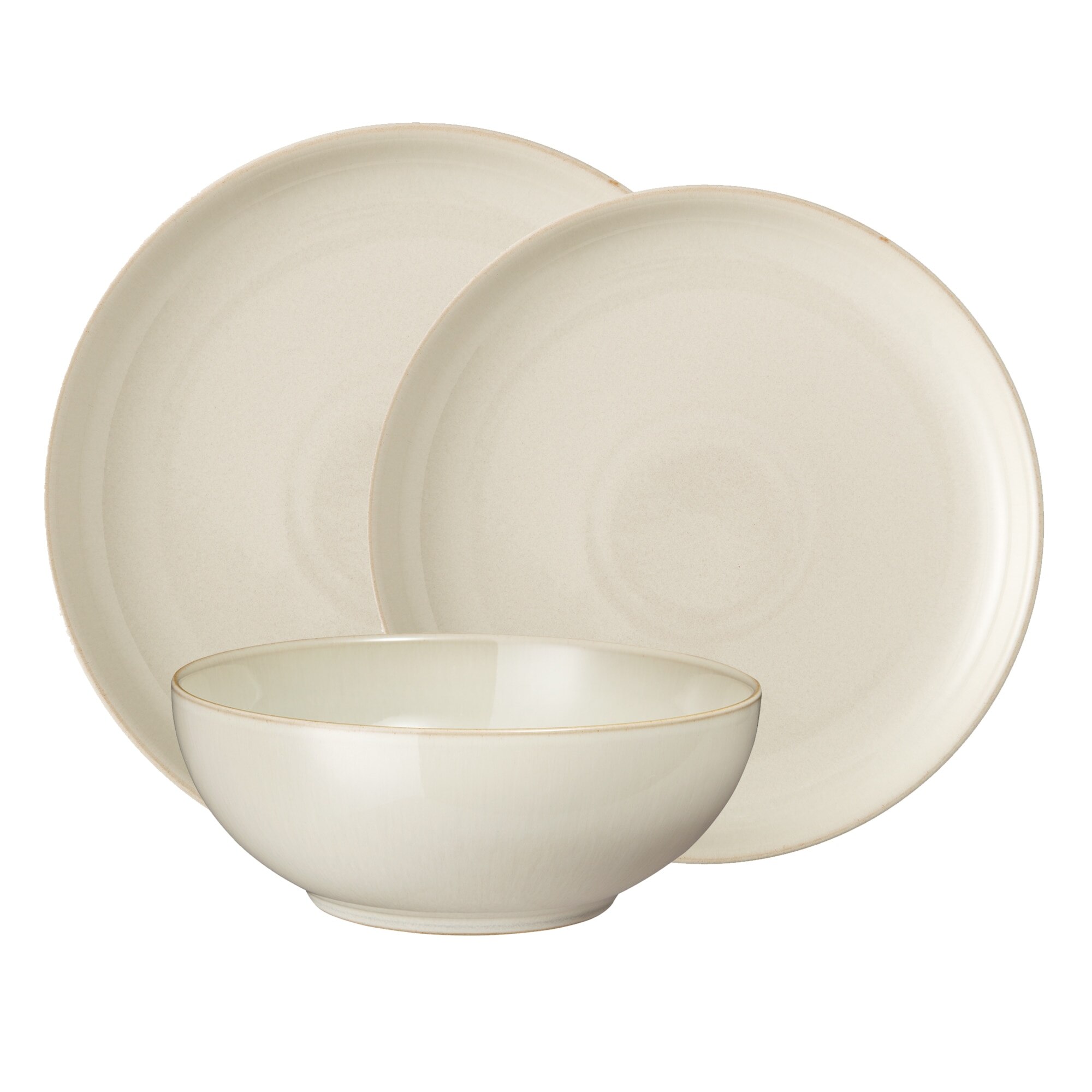 Product photograph of Linen Coupe 12 Piece Tableware Set from Denby Retail Ltd
