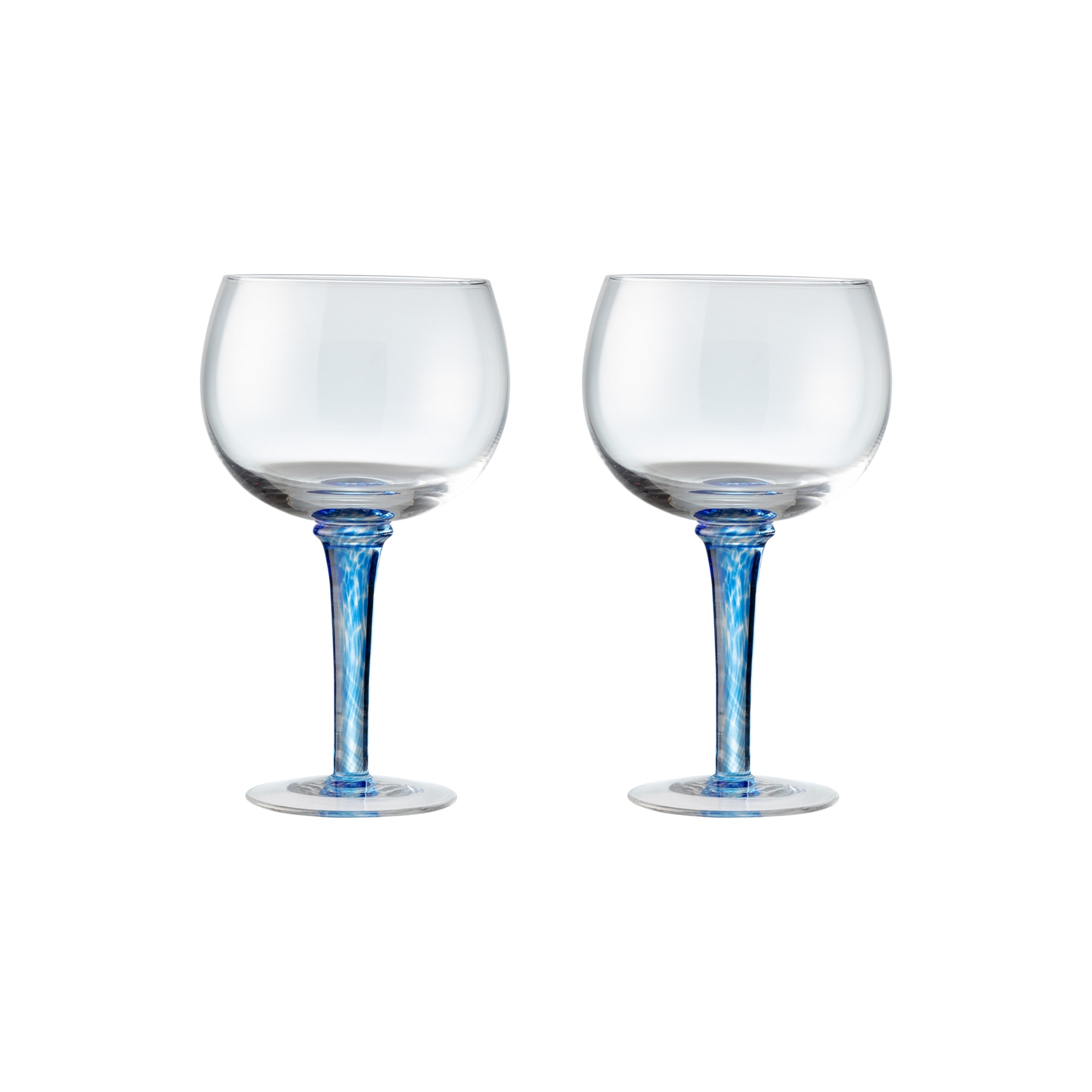 Product photograph of Denby Classic Blue Gin Glass Set Of 2 from Denby Retail Ltd
