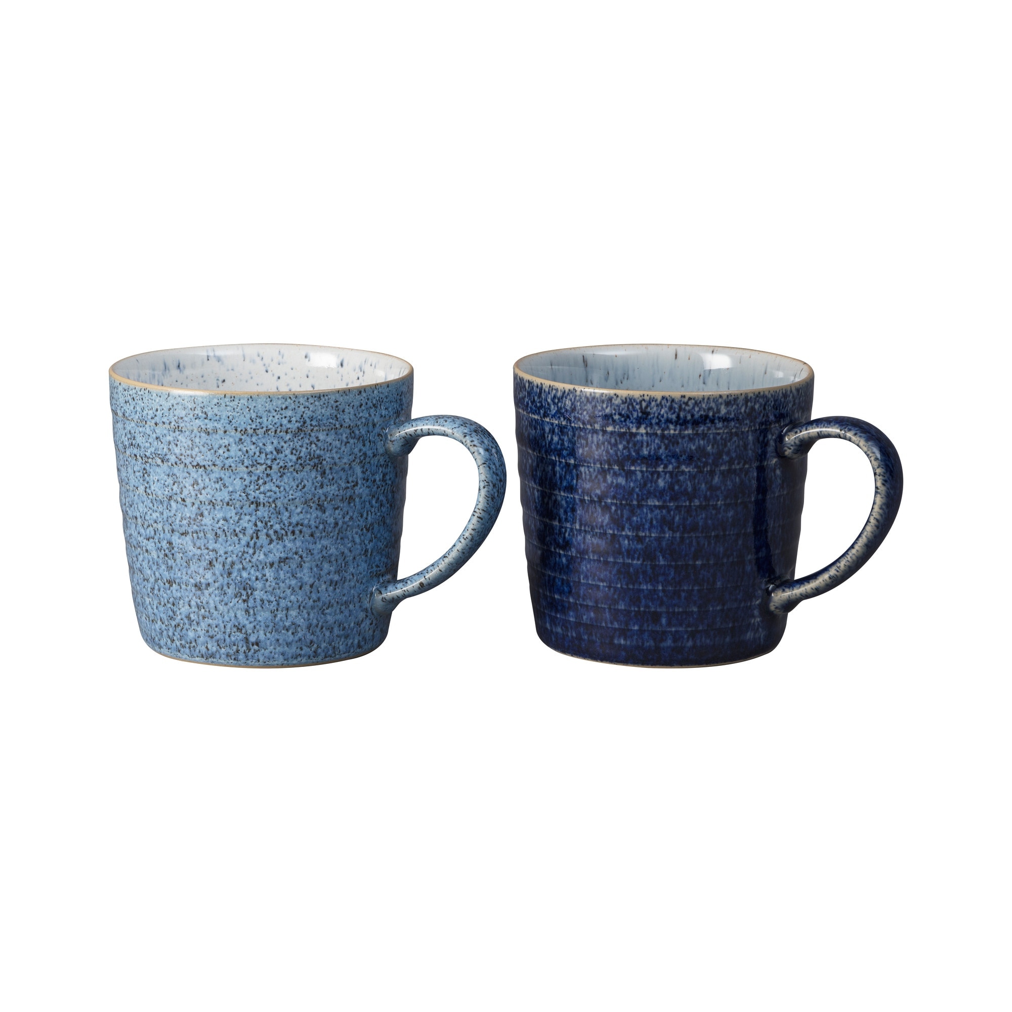 Product photograph of Studio Blue 2 Piece Ridged Mug Set from Denby Retail Ltd