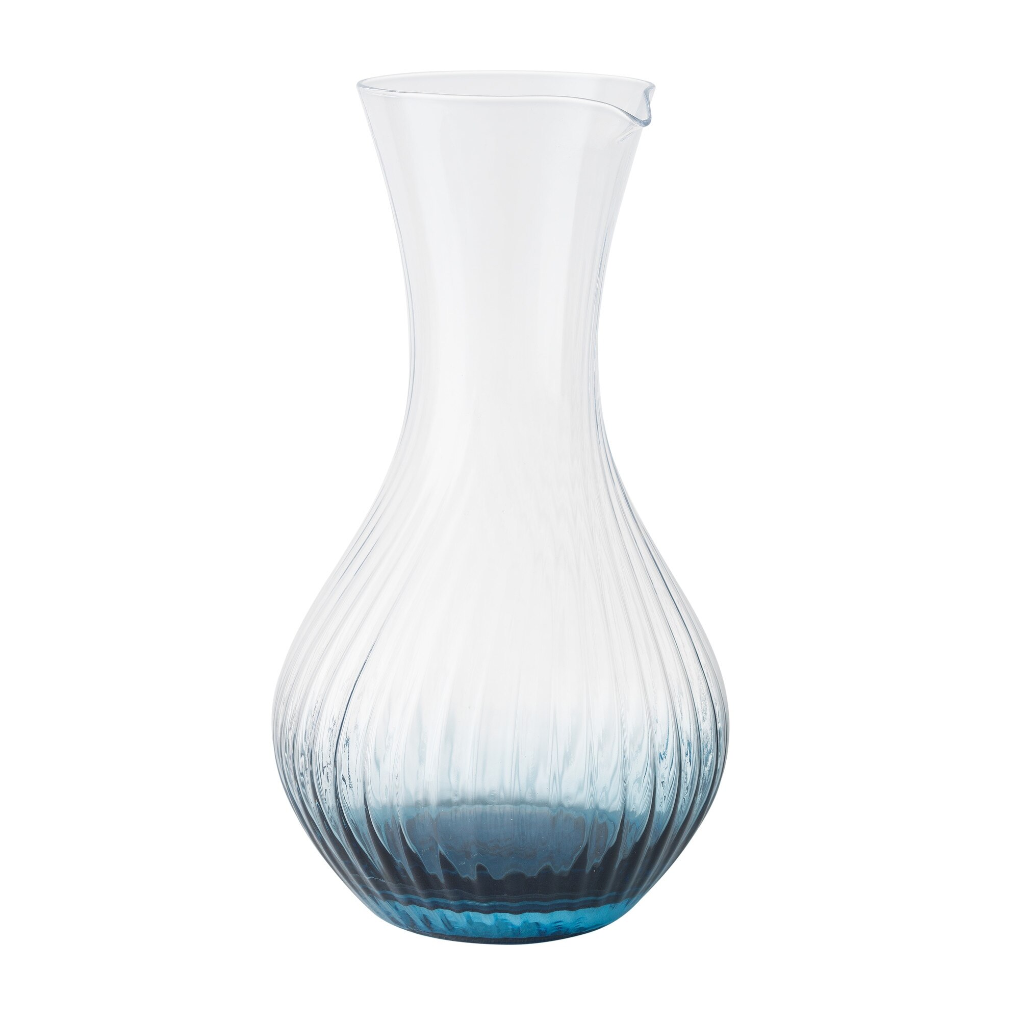 Product photograph of Denby Contemporary Fluted Blue Carafe from Denby Retail Ltd