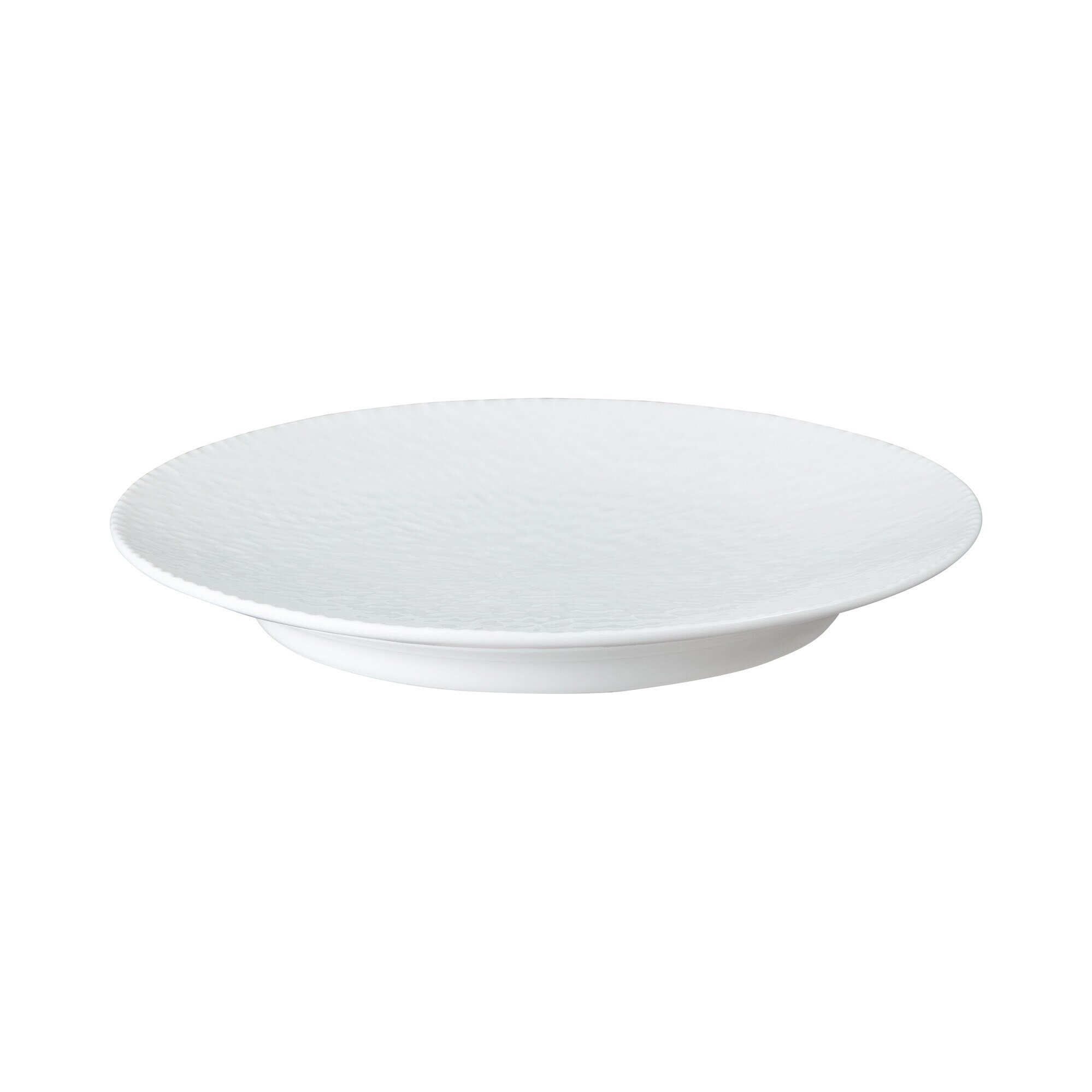 Product photograph of Porcelain Carve White Medium Plate Seconds from Denby Retail Ltd