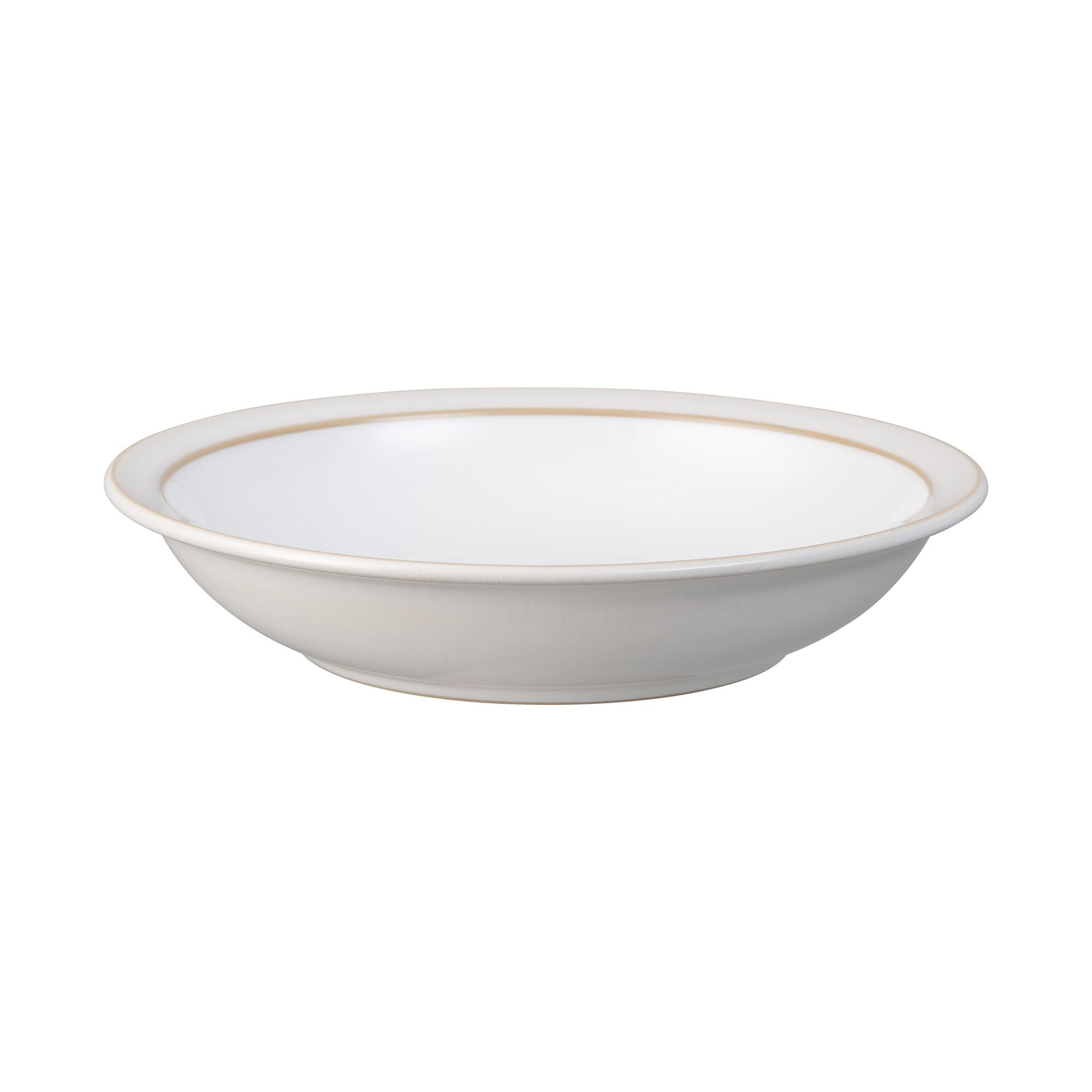 Product photograph of Natural Canvas Shallow Rimmed Bowl from Denby Retail Ltd