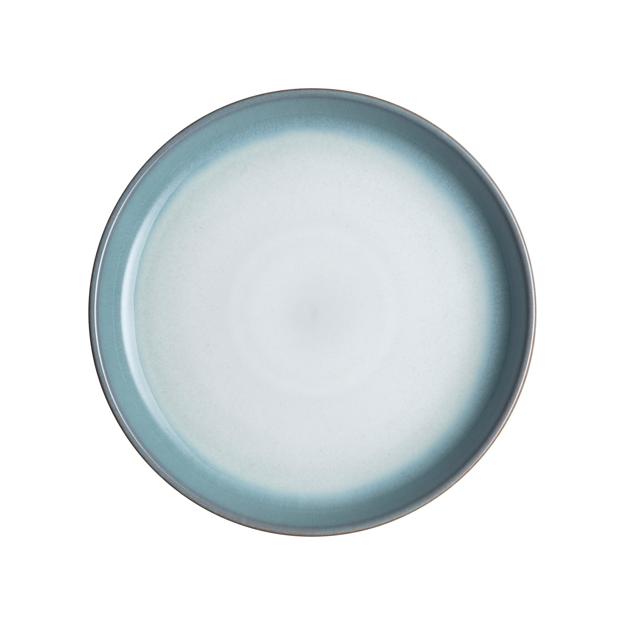 Product photograph of Azure Haze Medium Coupe Plate from Denby Retail Ltd