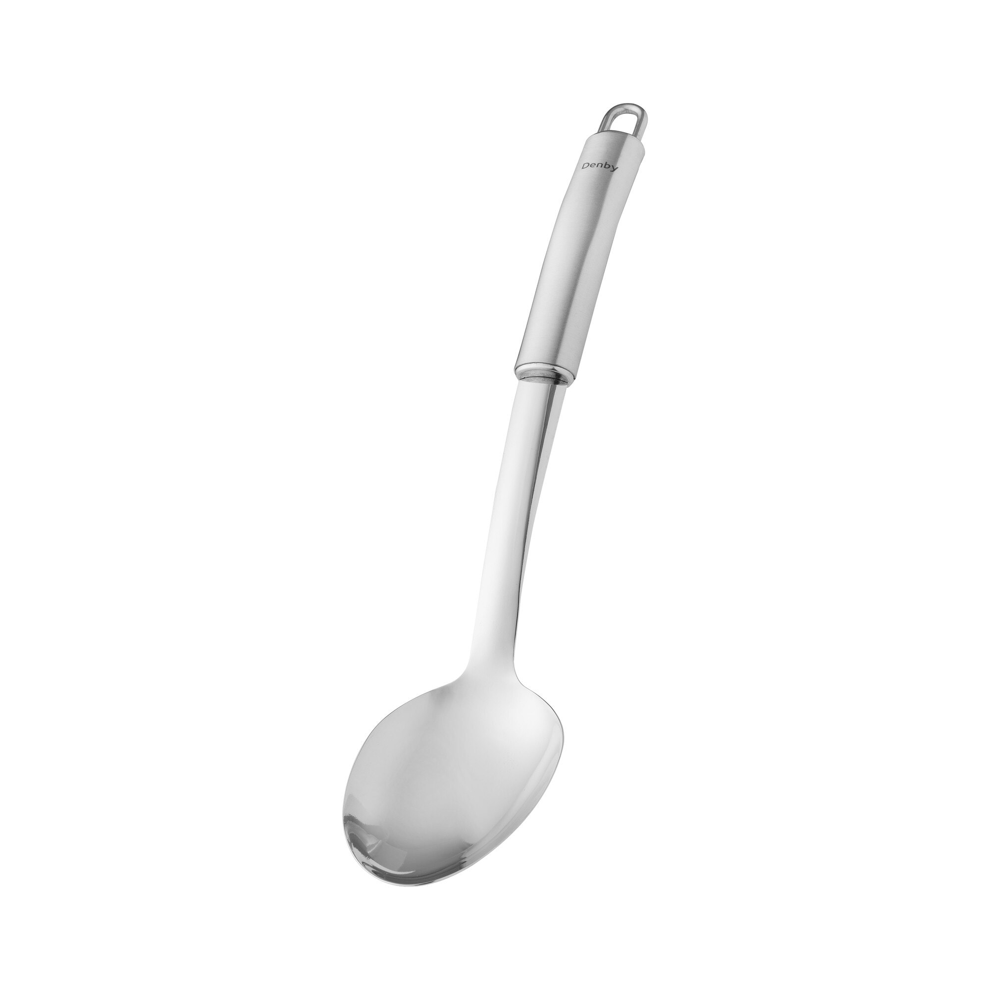 Product photograph of Stainless Steel Solid Spoon from Denby Retail Ltd