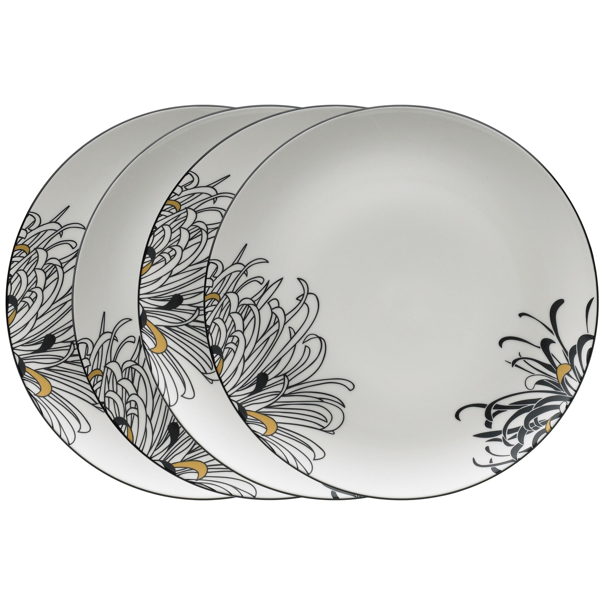 Product photograph of Monsoon Chrysanthemum Dinner Plate Set Of 4 from Denby Retail Ltd