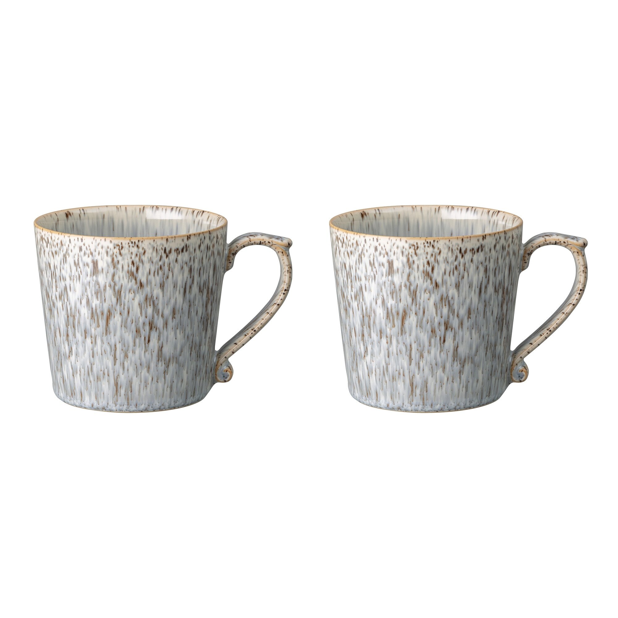Product photograph of Halo Speckle Heritage Pair Of Mugs from Denby Retail Ltd