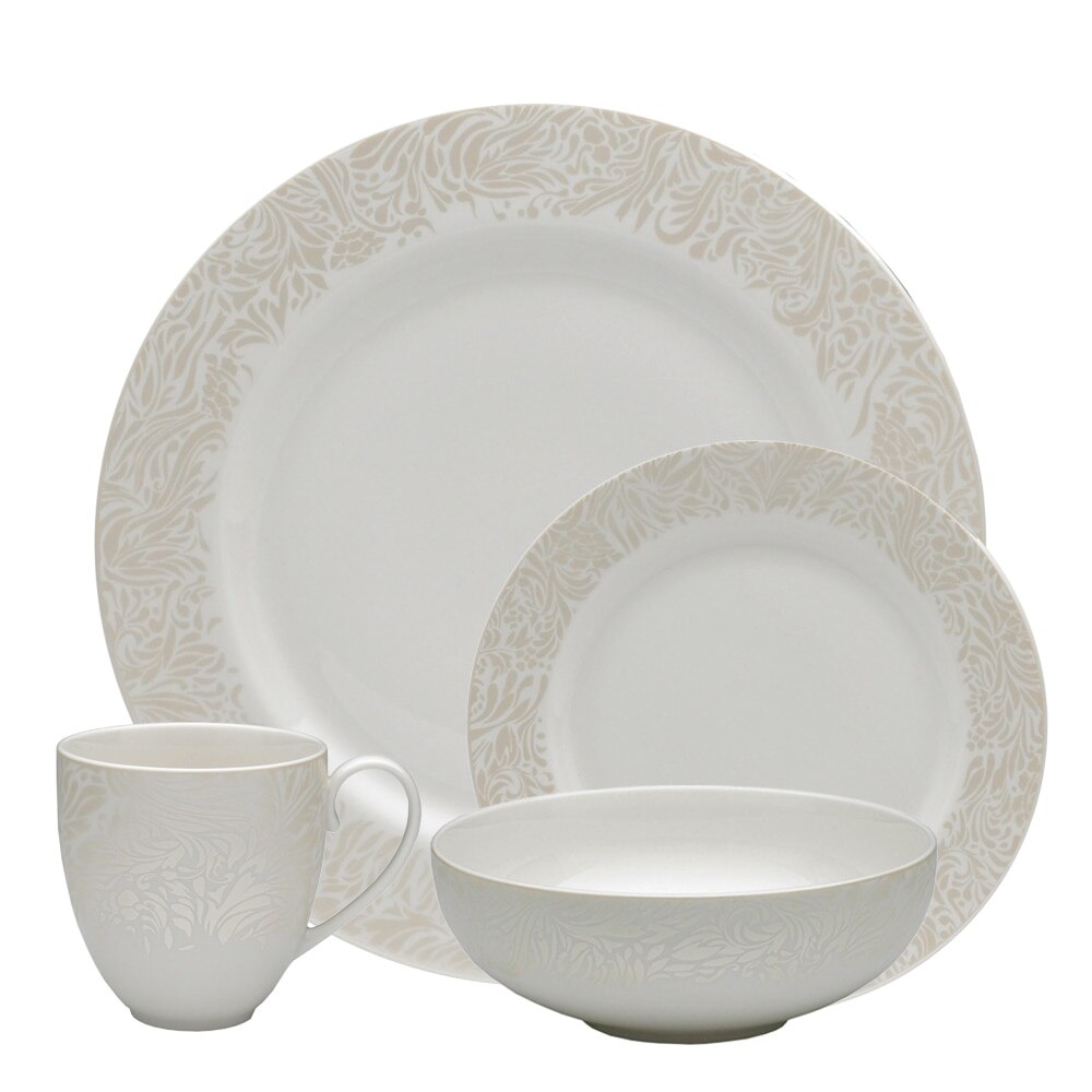 Product photograph of Monsoon Lucille Gold 16 Piece Tableware Set from Denby Retail Ltd