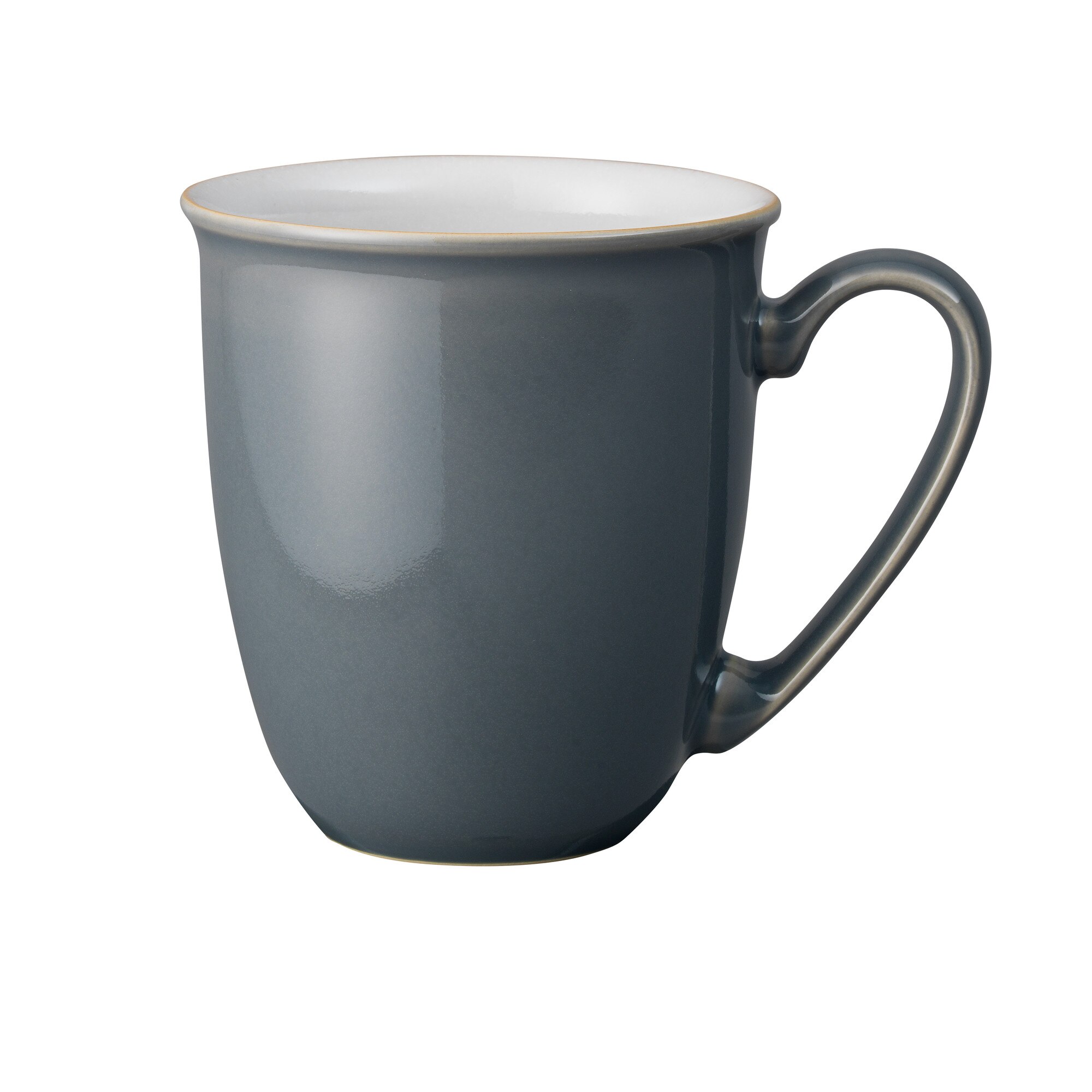 Product photograph of Elements Fossil Grey Coffee Beaker Mug Seconds from Denby Retail Ltd