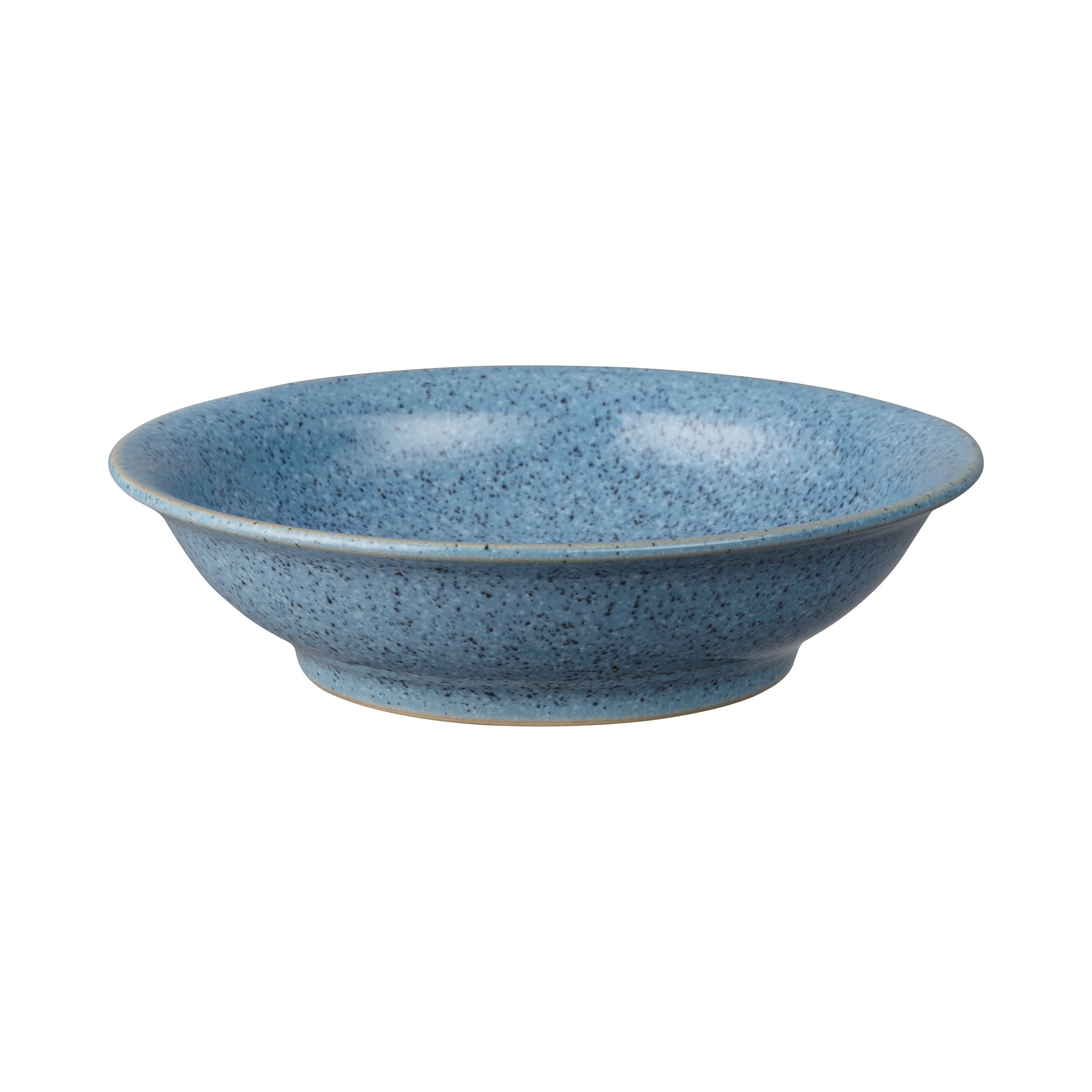 Product photograph of Studio Blue Flint Medium Shallow Bowl from Denby Retail Ltd
