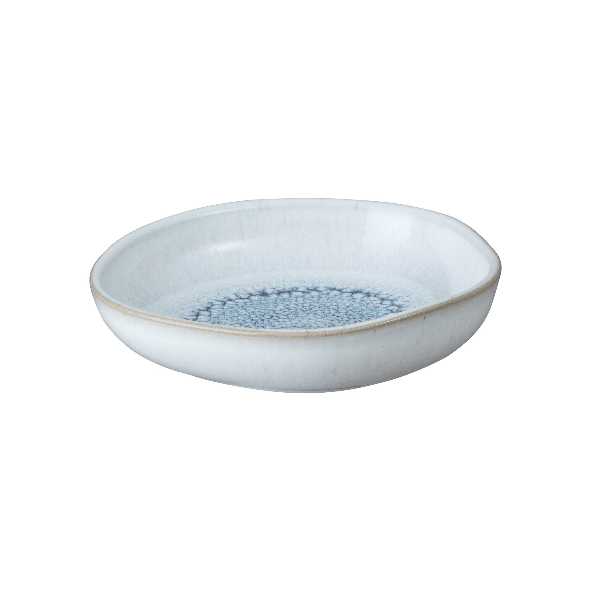 Product photograph of Denby Kiln Blue Small Organic Dish from Denby Retail Ltd