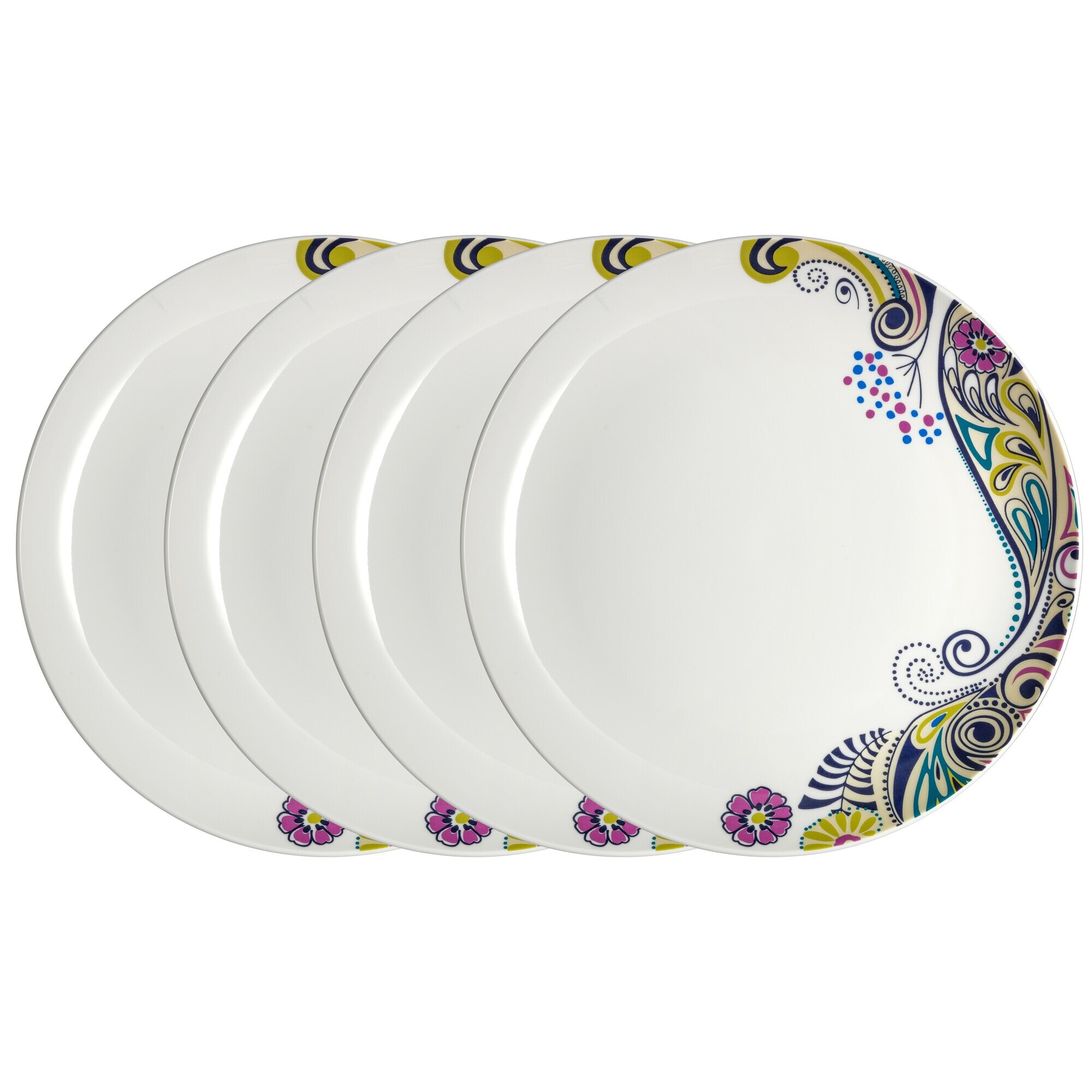 Product photograph of Monsoon Cosmic Dinner Plate Set Of 4 from Denby Retail Ltd