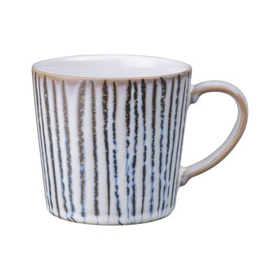 Product photograph of Light Grey Vertical Wax Large Mug from Denby Retail Ltd
