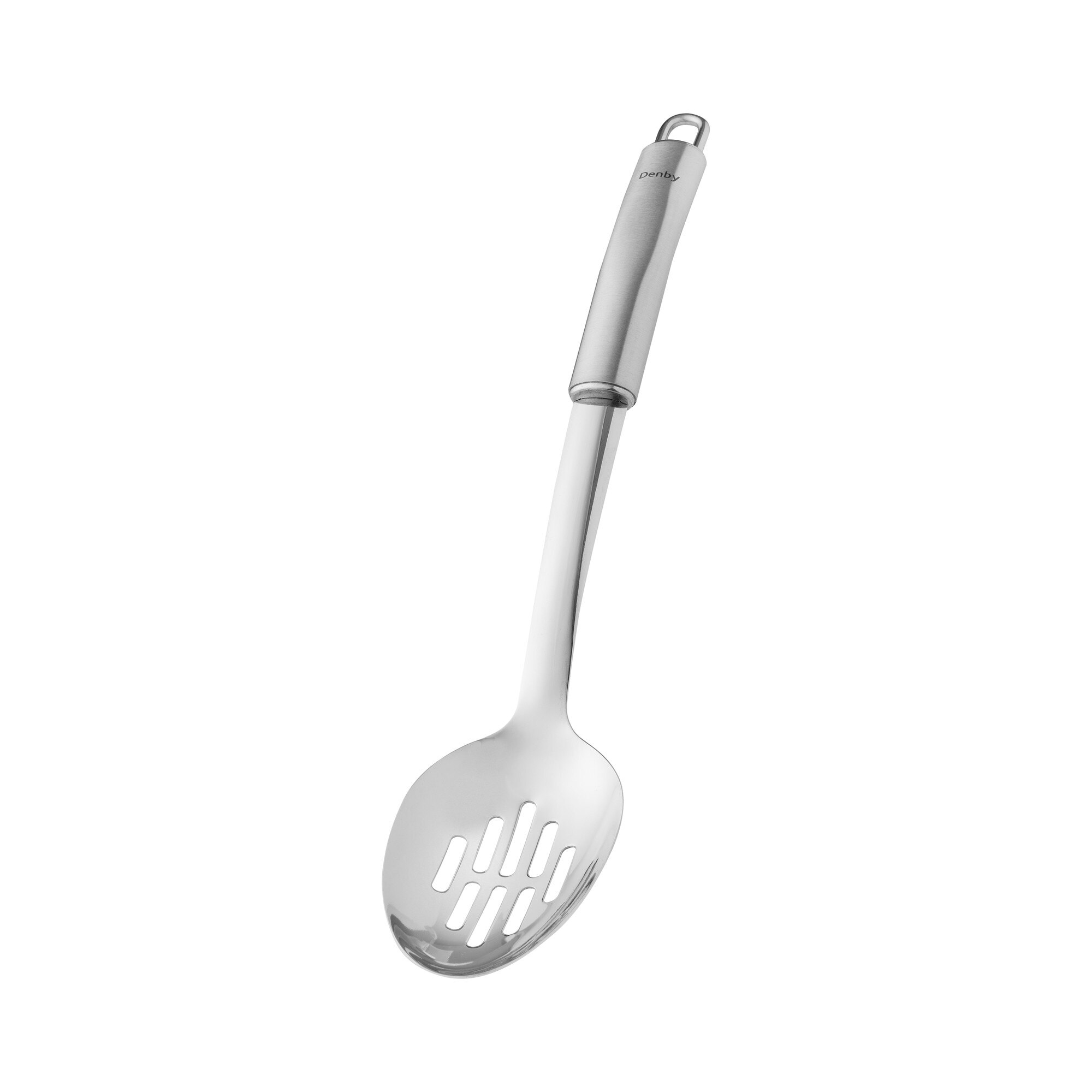 Product photograph of Stainless Steel Slotted Spoon from Denby Retail Ltd