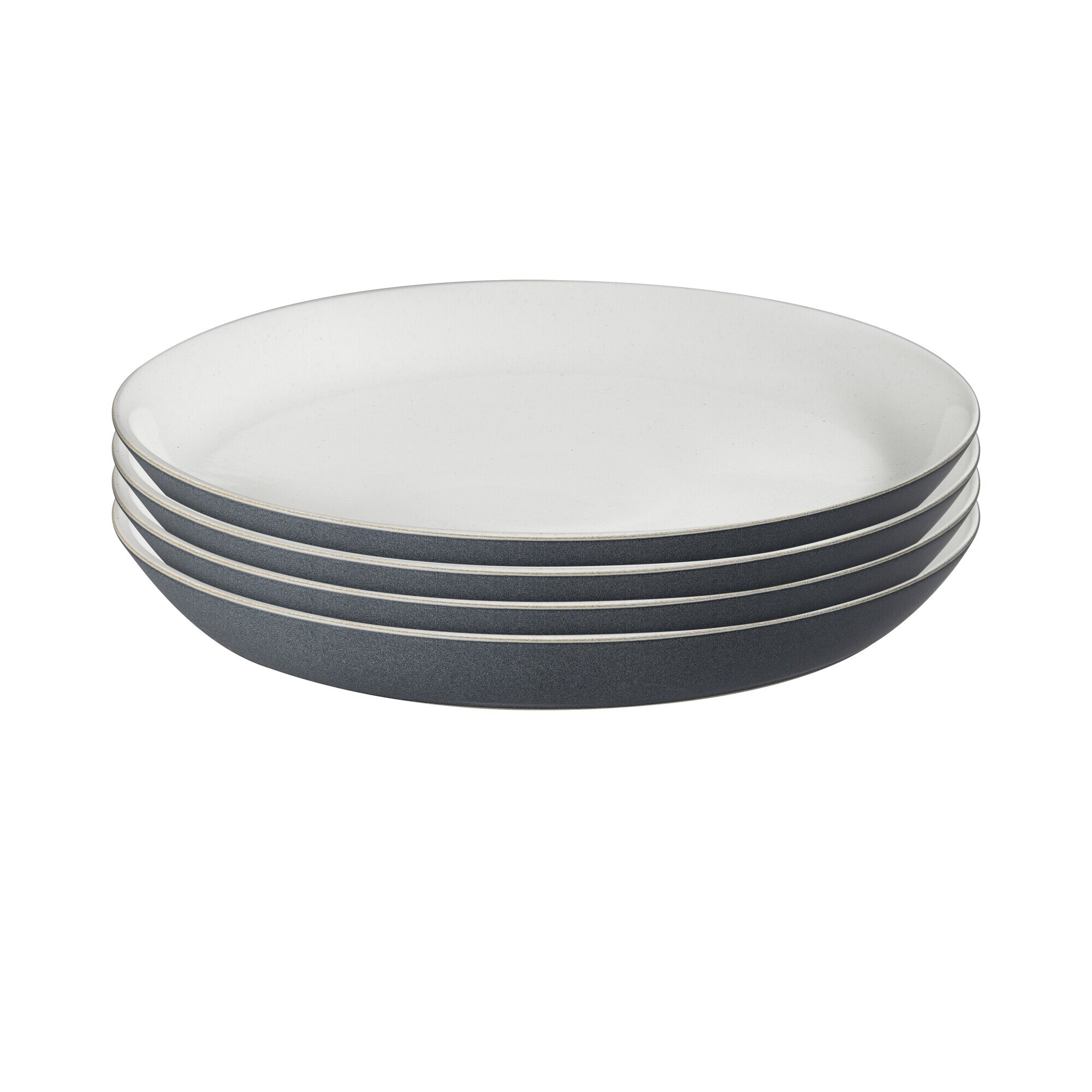 Product photograph of Impression Charcoal Set Of 4 Dinner Plate from Denby Retail Ltd