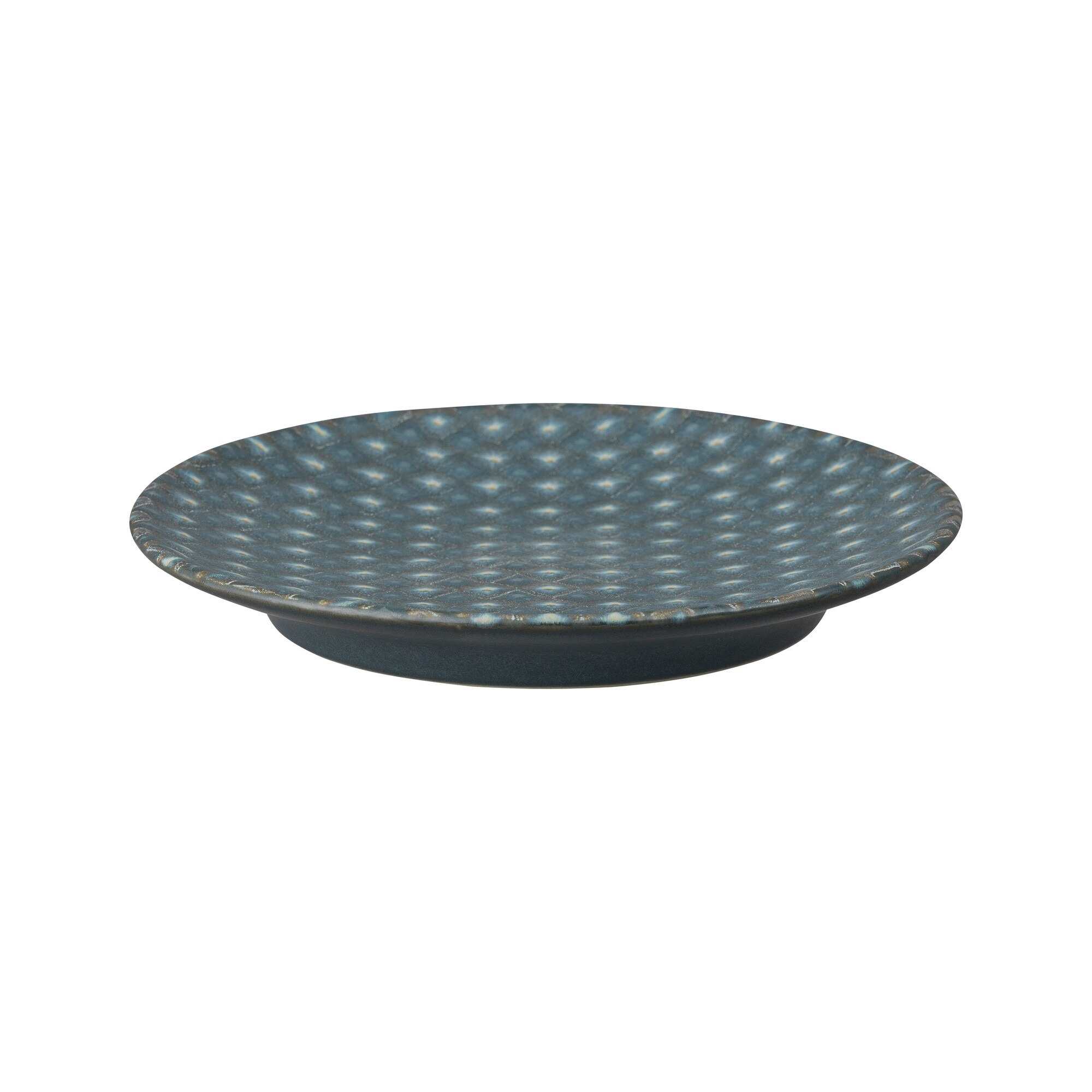 Product photograph of Impression Charcoal Blue Diamond Small Plate from Denby Retail Ltd