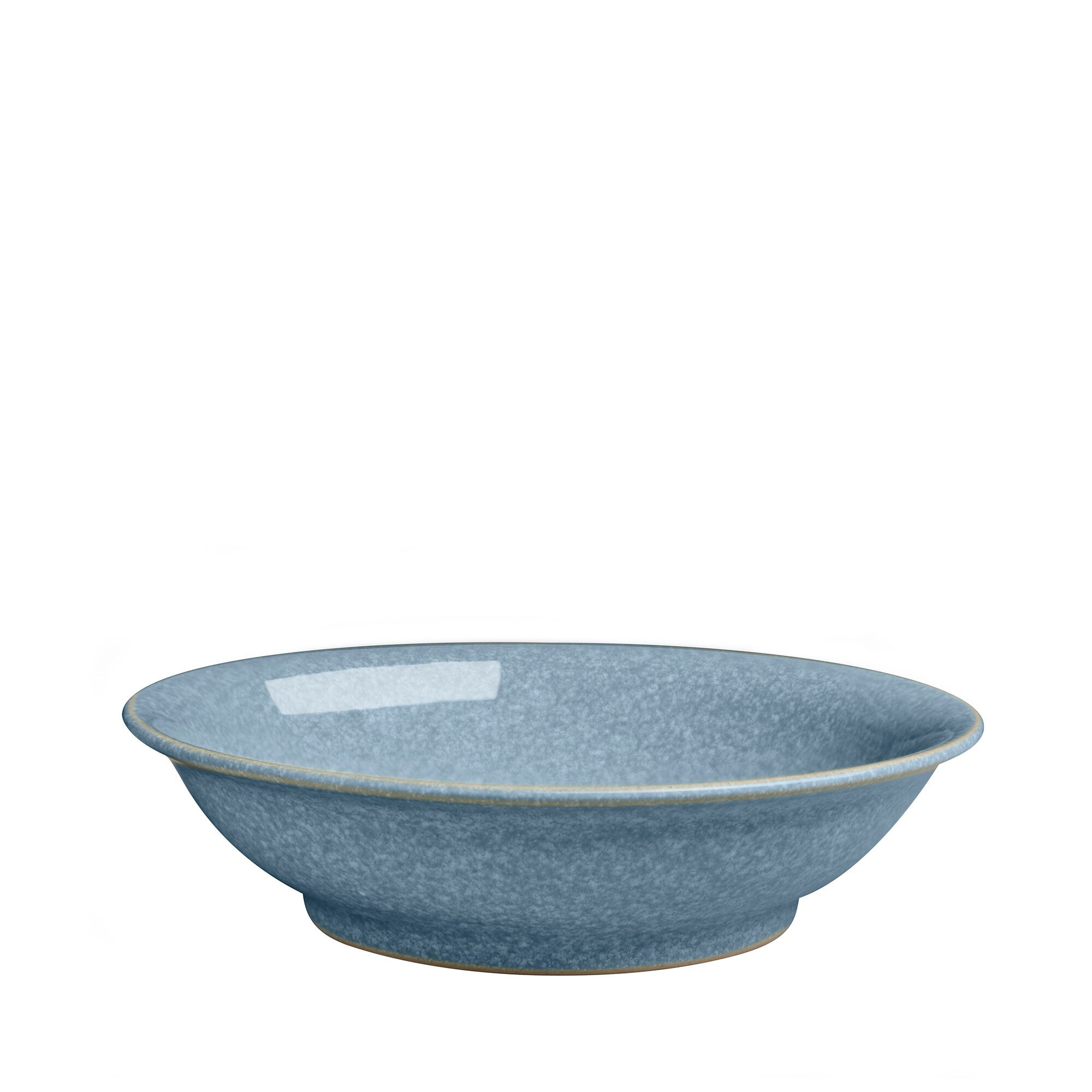 Product photograph of Elements Blue Medium Shallow Bowl from Denby Retail Ltd