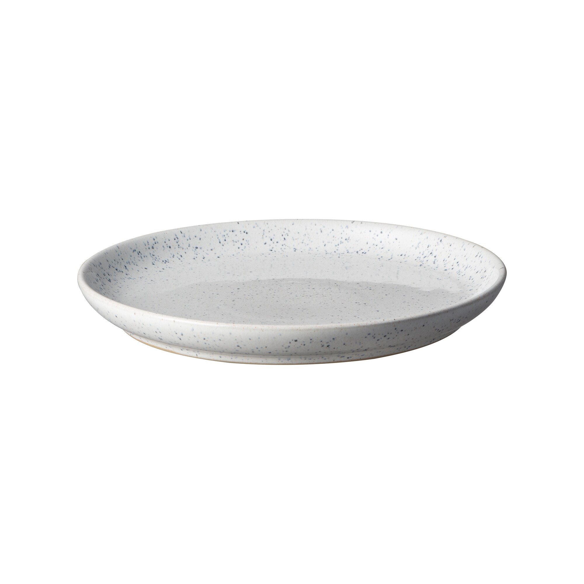 Product photograph of Studio Blue Chalk Medium Coupe Plate from Denby Retail Ltd