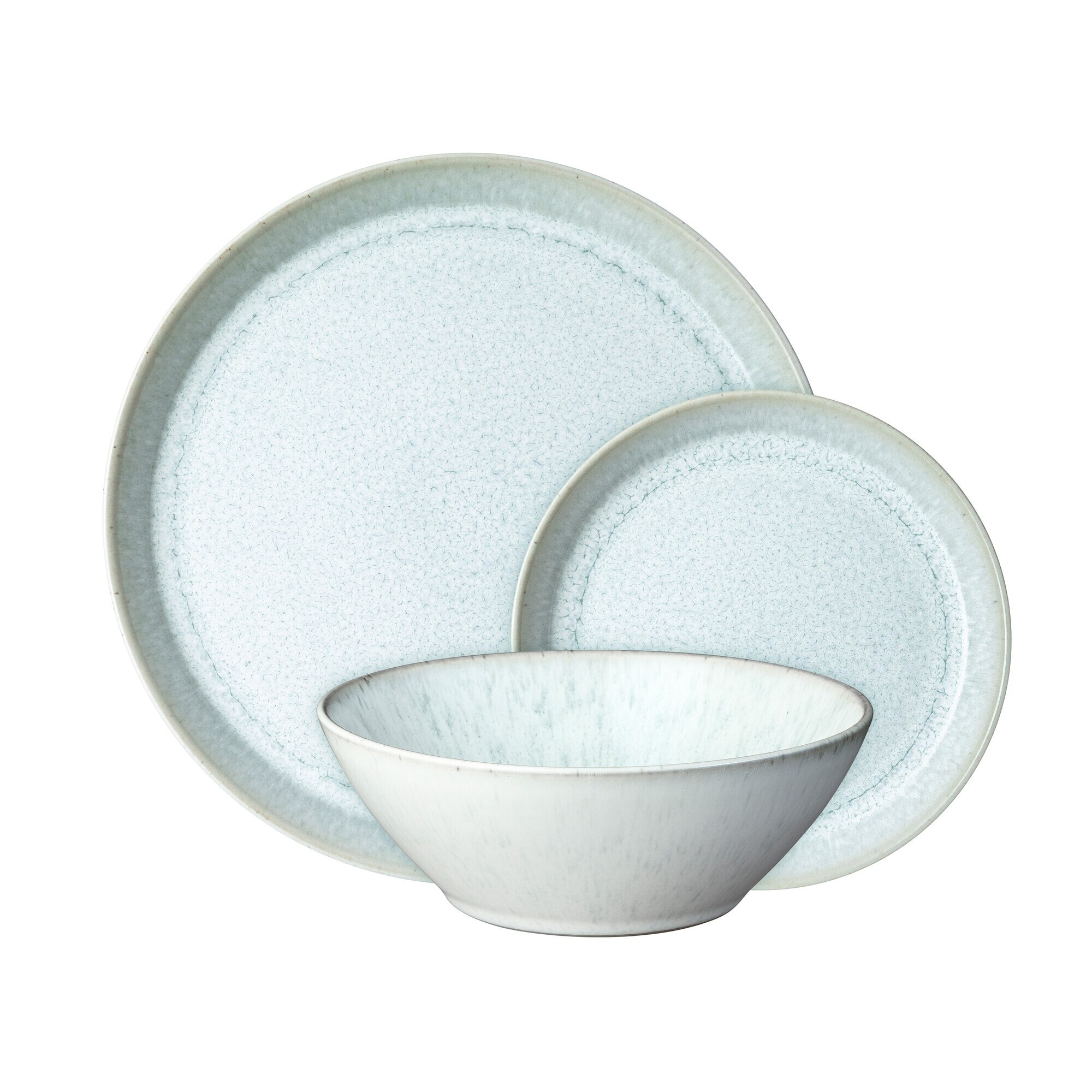 Product photograph of Kiln Green 12 Piece Tableware Set from Denby Retail Ltd