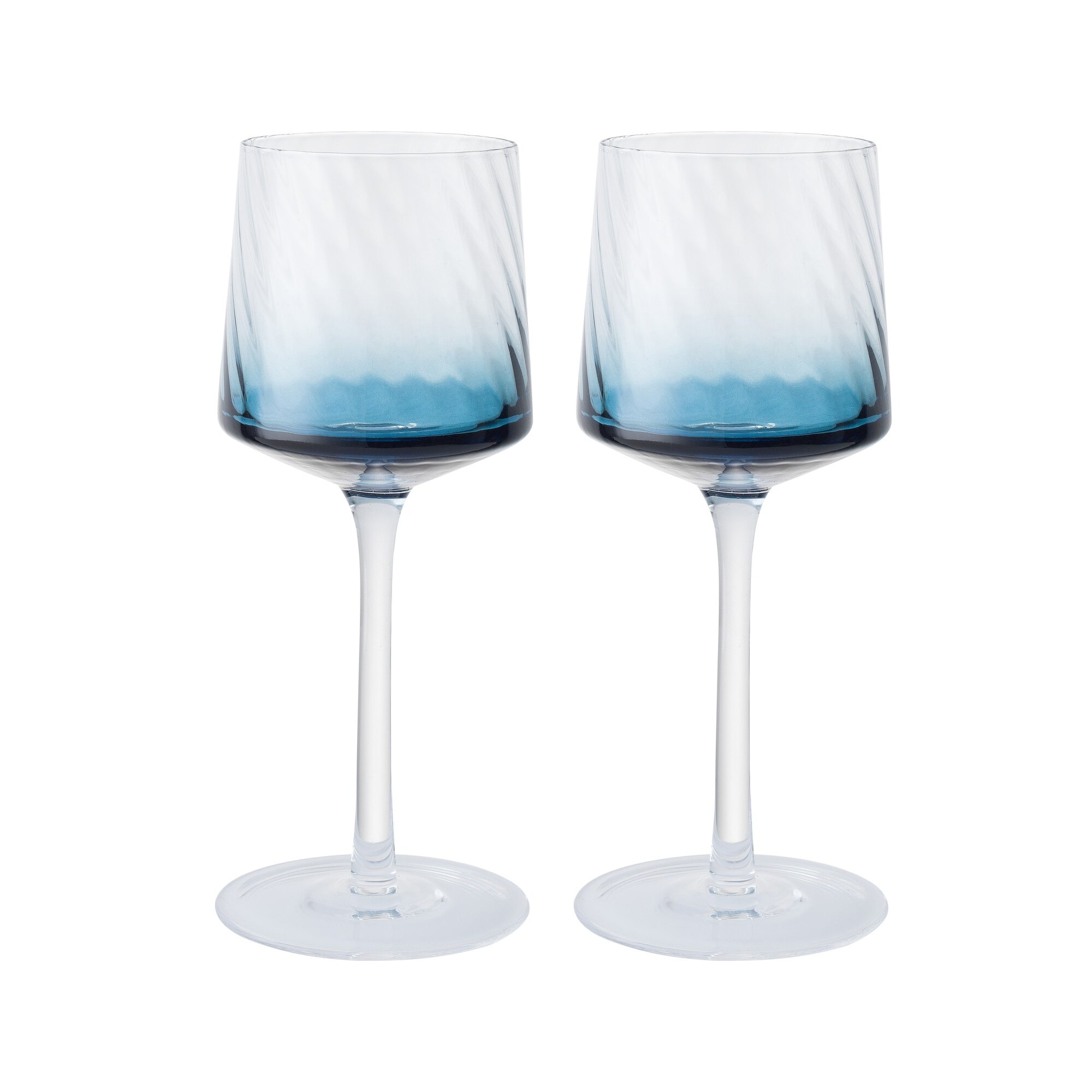 Product photograph of Denby Modern Deco Set Of 2 Wine Glasses from Denby Retail Ltd