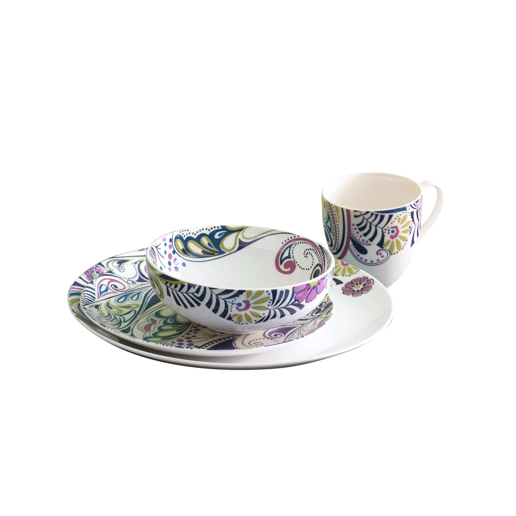 Product photograph of Monsoon Cosmic 16 Piece Dinner Set from Denby Retail Ltd