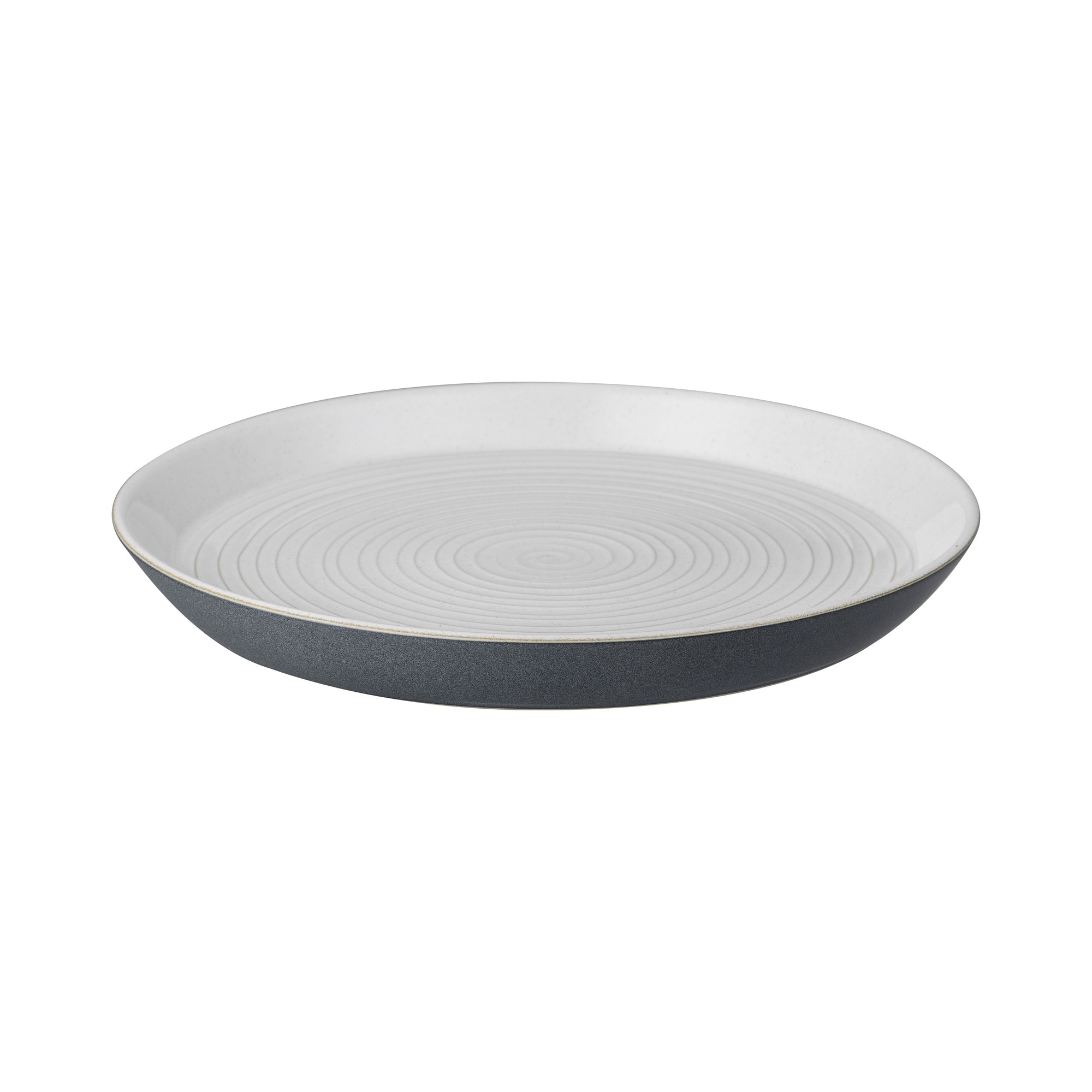 Impression Charcoal Spiral Dinner Plate