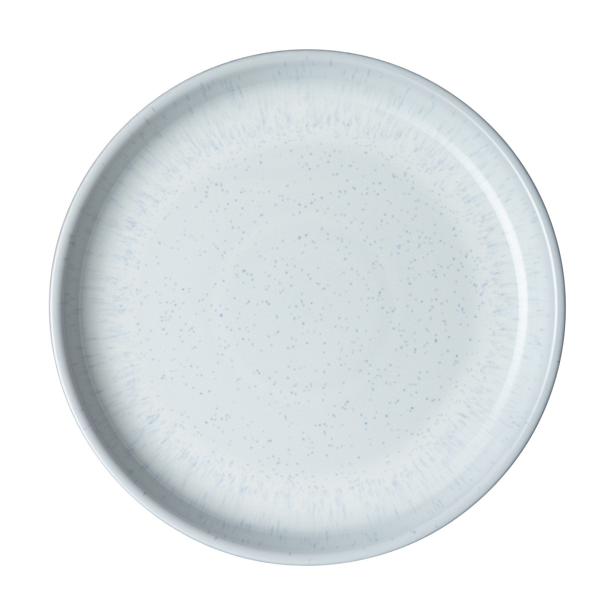 Product photograph of White Speckle Coupe Dinner Plate from Denby Retail Ltd