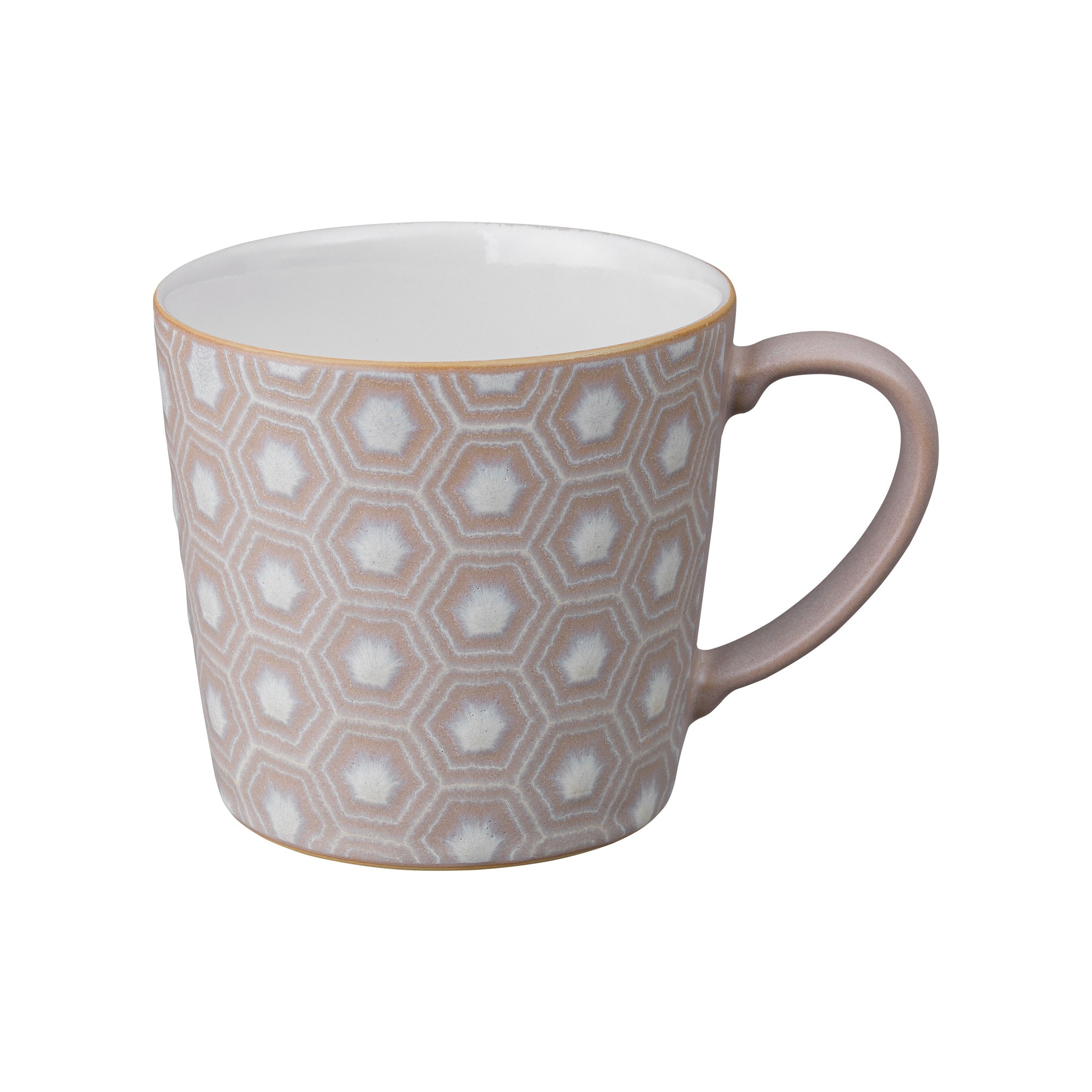 Product photograph of Impression Pink Hexagon Large Mug Seconds from Denby Retail Ltd