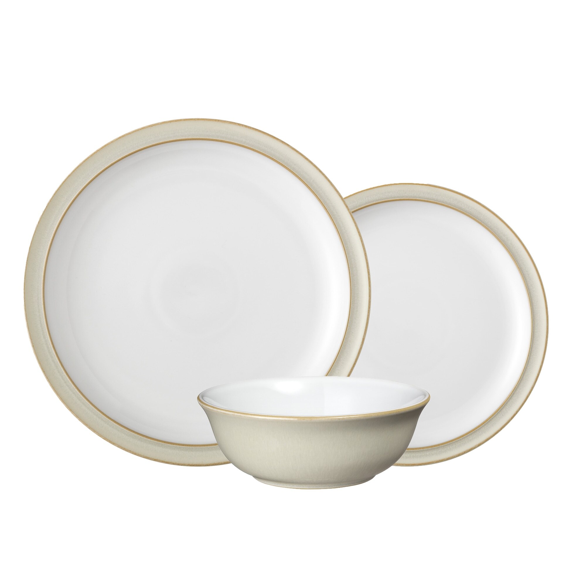 Product photograph of Linen 12 Piece Tableware Set from Denby Retail Ltd