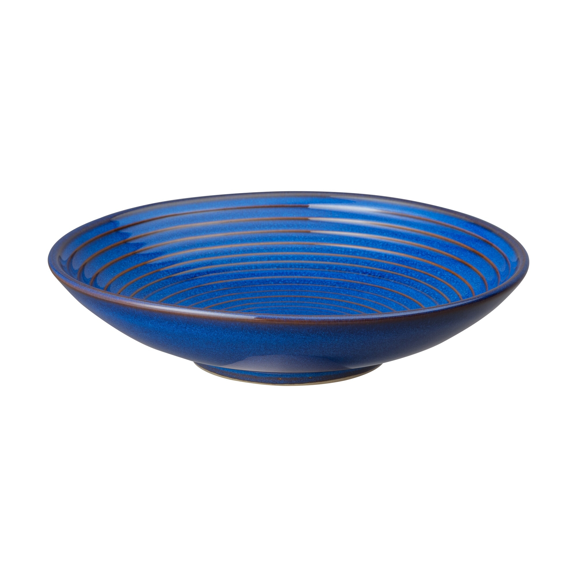 Product photograph of Imperial Blue Medium Ridged Bowl Seconds from Denby Retail Ltd