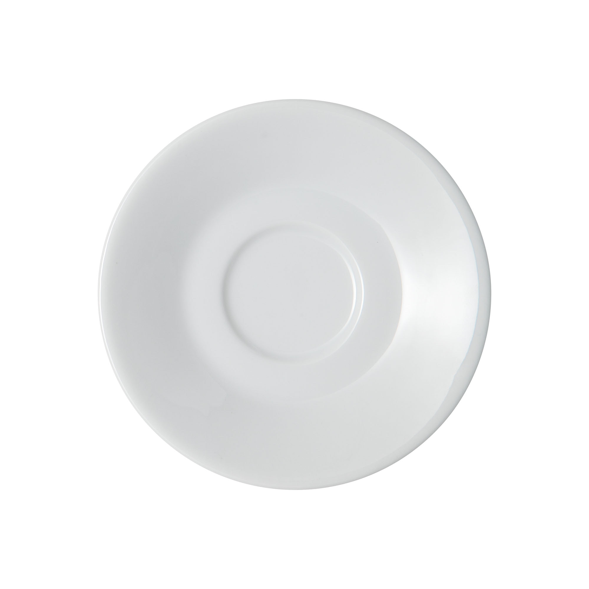 Product photograph of White By Denby Espresso Saucer from Denby Retail Ltd