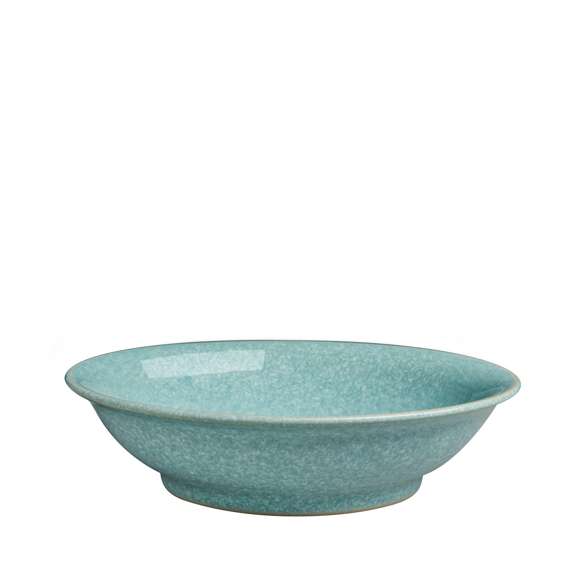 Product photograph of Elements Green Medium Shallow Bowl from Denby Retail Ltd