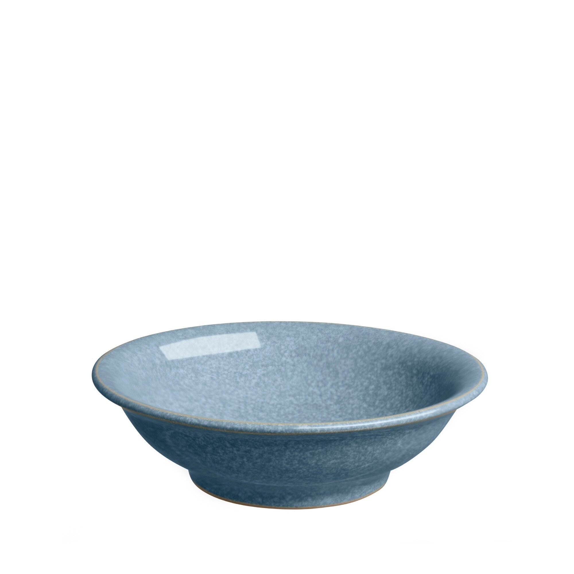 Product photograph of Elements Blue Small Shallow Bowl from Denby Retail Ltd