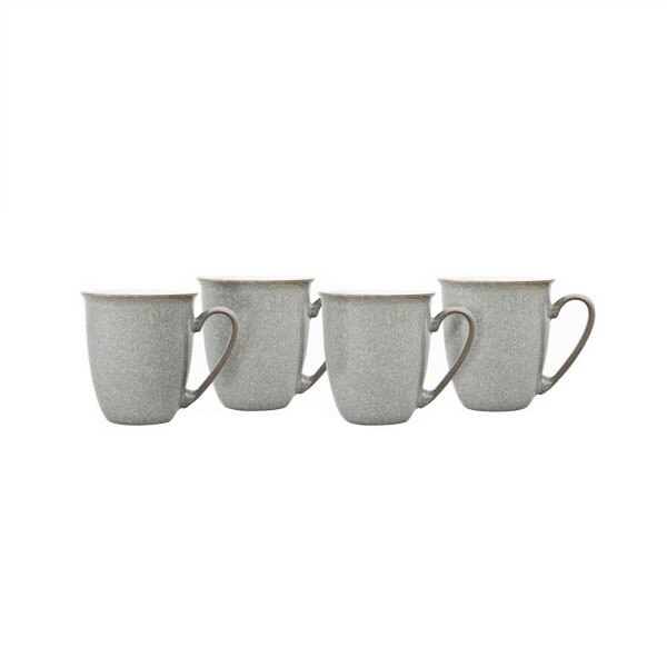 Product photograph of Elements Light Grey 4 Piece Coffee Beaker Mug Set from Denby Retail Ltd