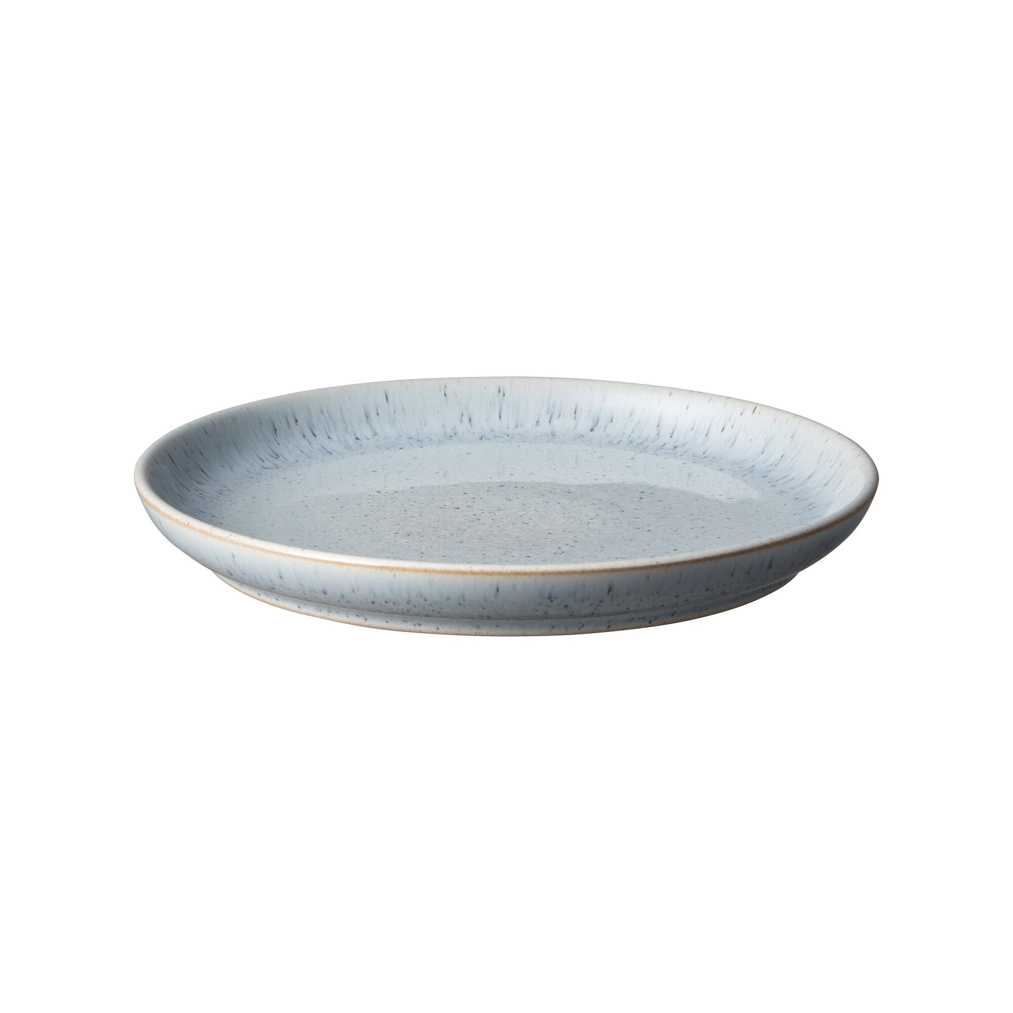 Product photograph of Studio Blue Pebble Small Coupe Plate from Denby Retail Ltd