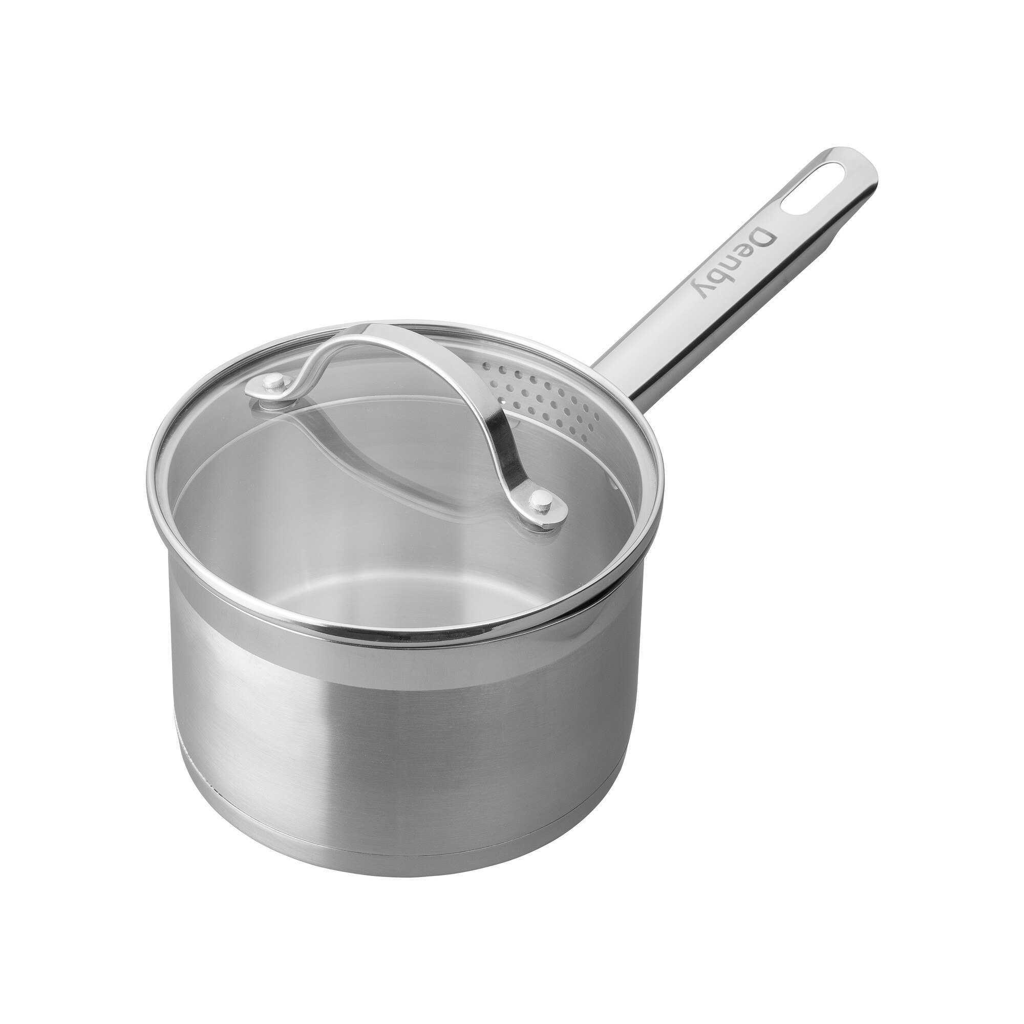 Product photograph of Stainless Steel 16cm Saucepan from Denby Retail Ltd