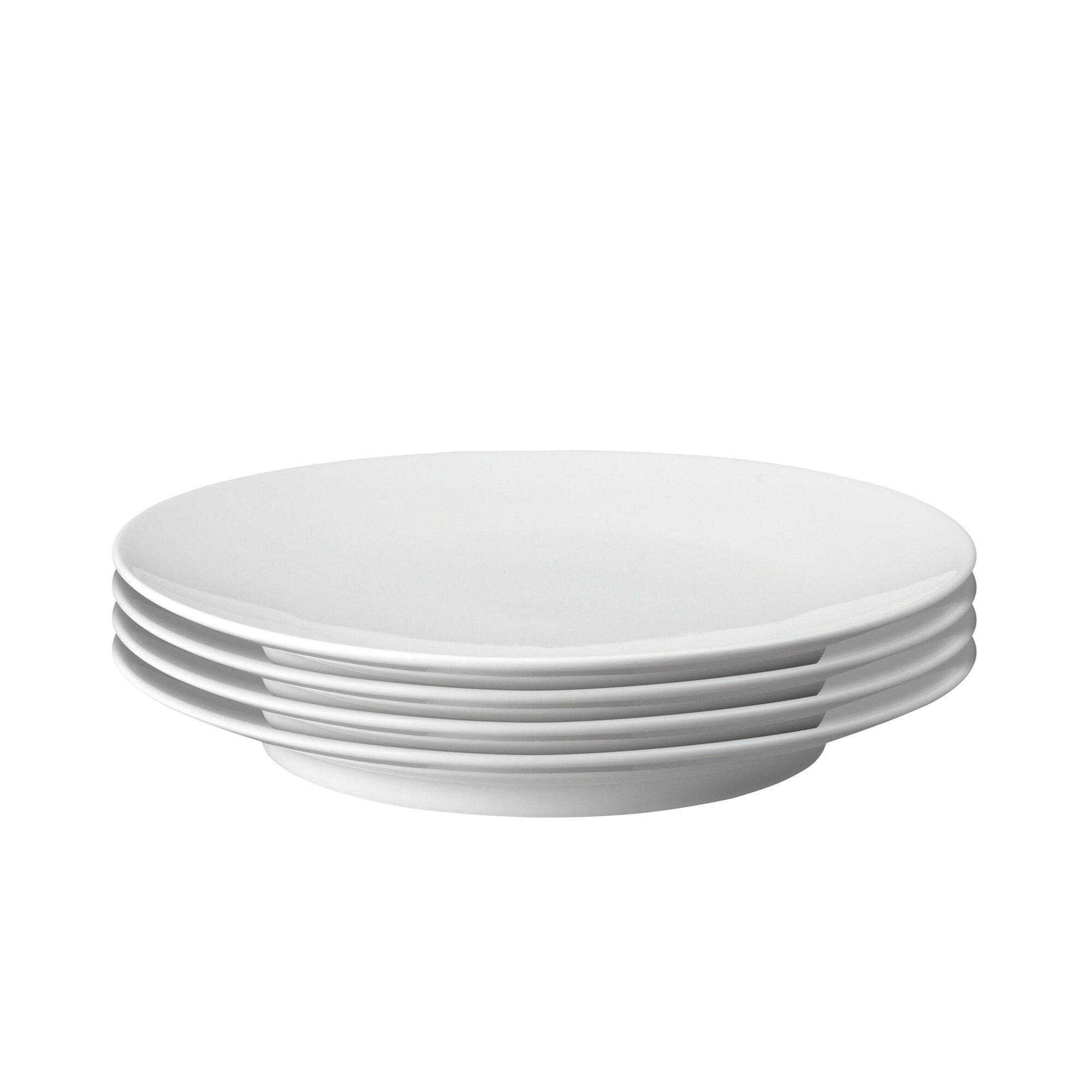 Product photograph of Porcelain Classic White Set Of 4 Dinner Plates from Denby Retail Ltd