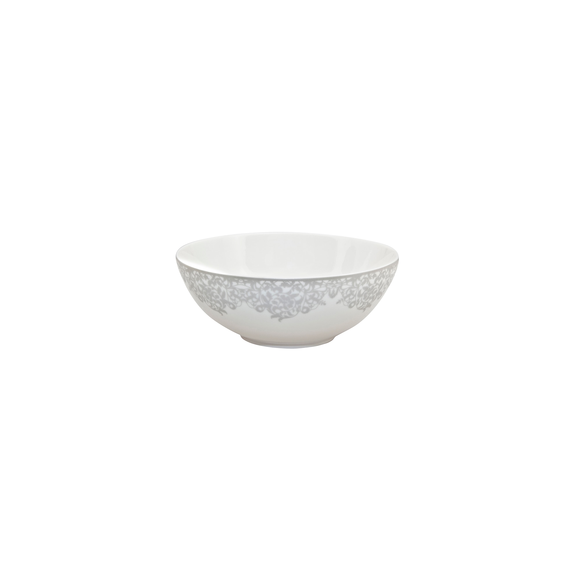 Product photograph of Monsoon Filigree Silver Cereal Bowl from Denby Retail Ltd