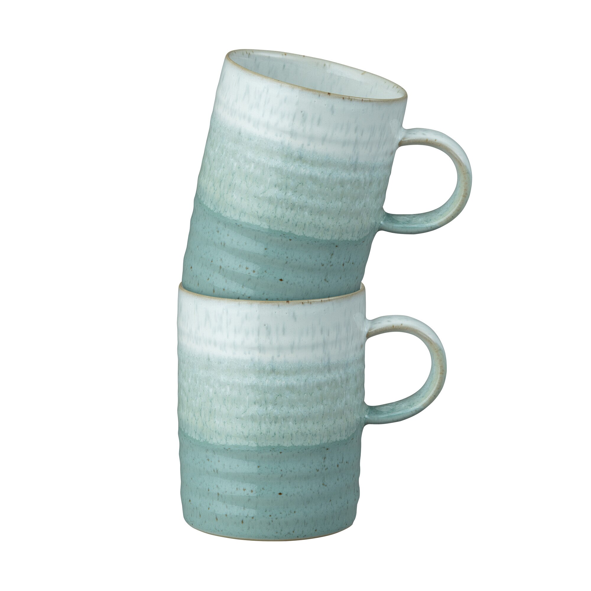 Product photograph of Kiln Green Set Of 2 Mugs from Denby Retail Ltd