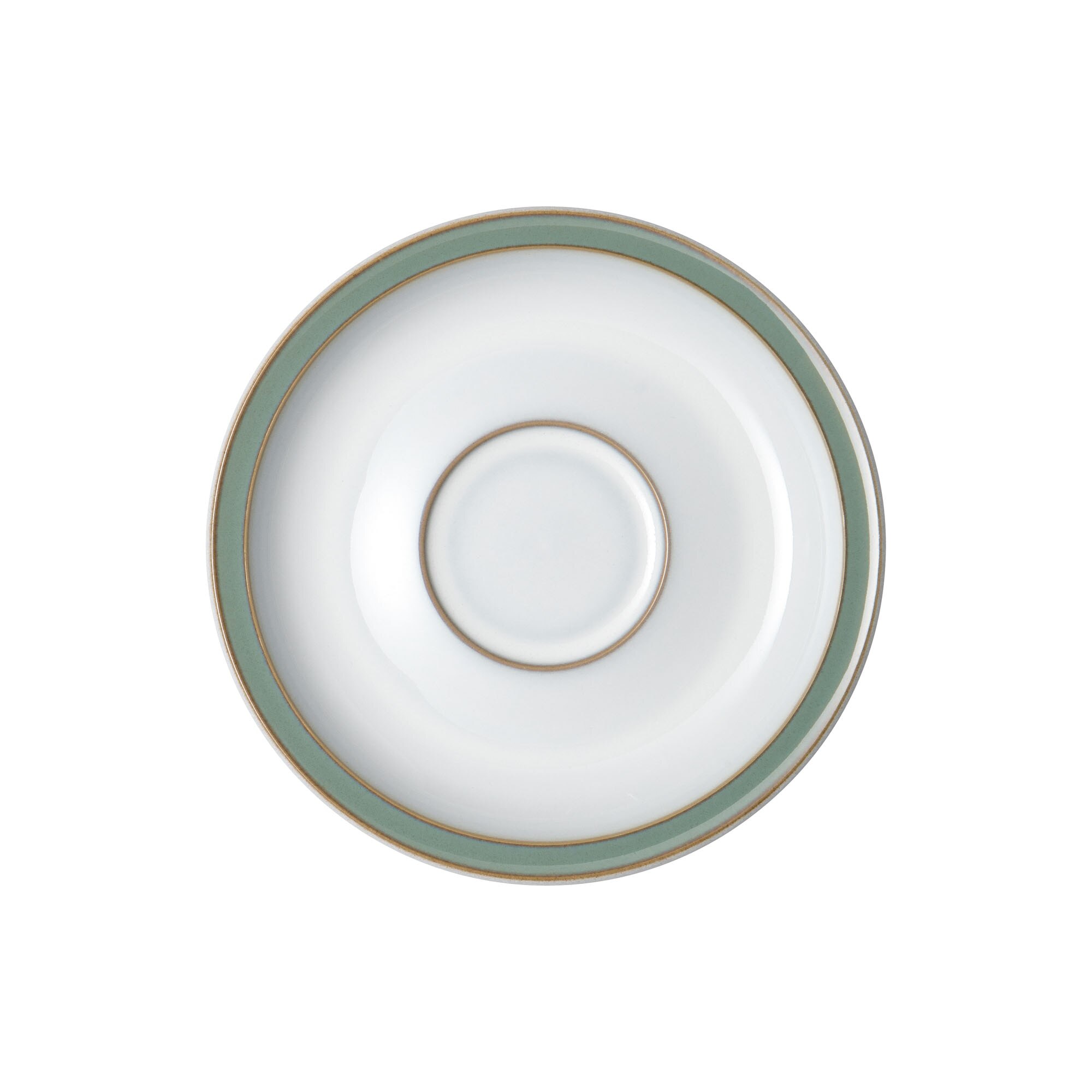 Product photograph of Regency Green Tea Coffee Saucer from Denby Retail Ltd