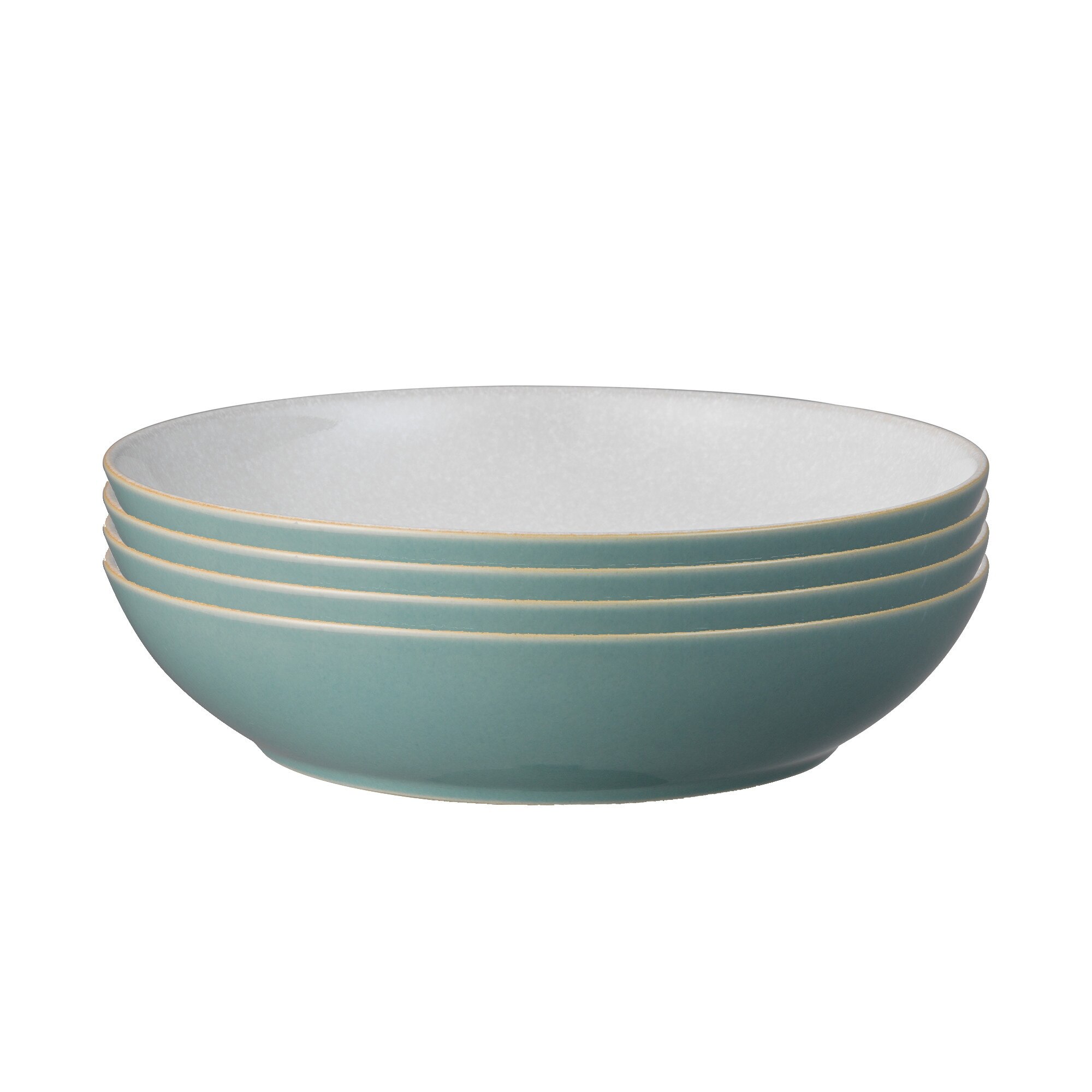 Product photograph of Elements Fern Green Pasta Bowl Set from Denby Retail Ltd