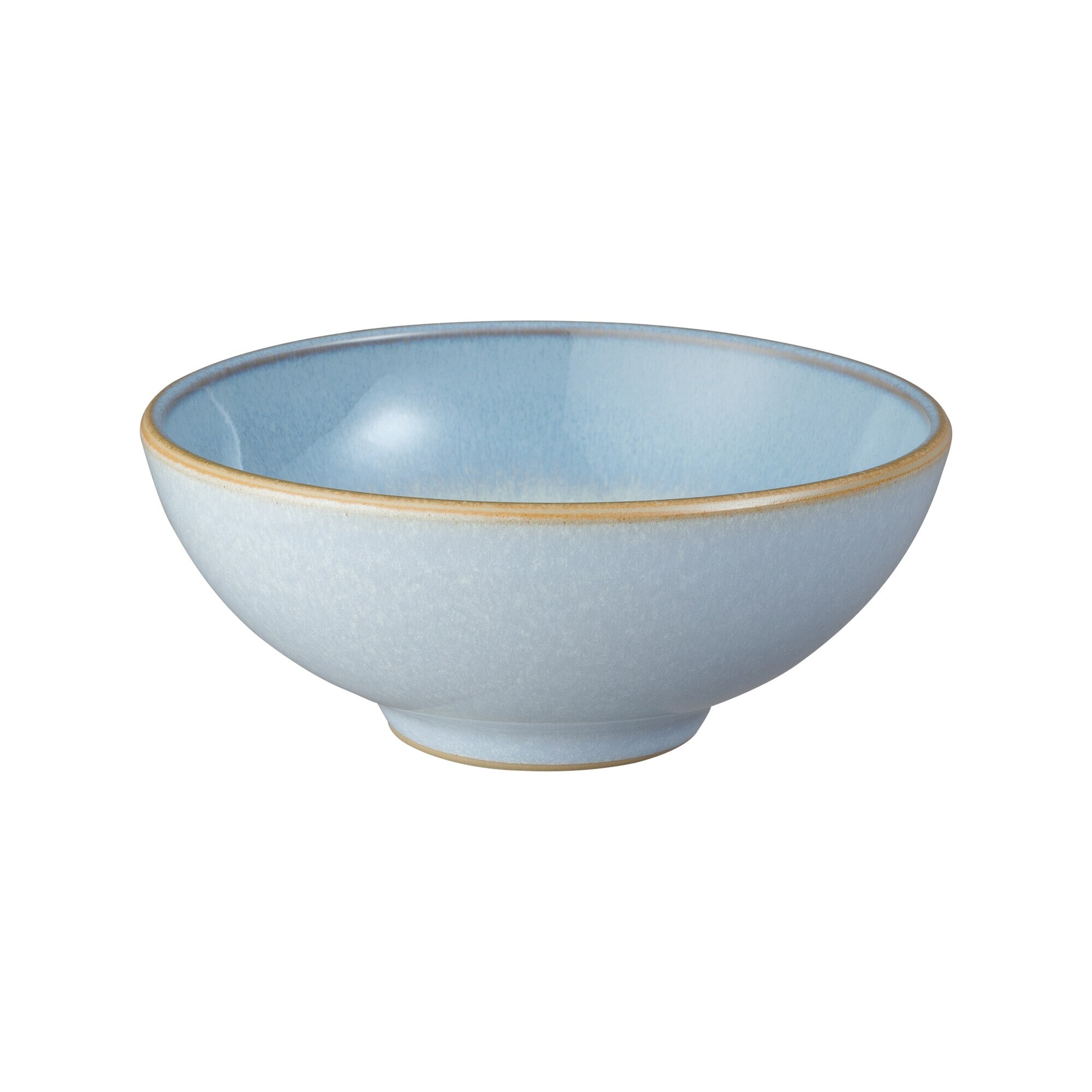 Product photograph of Modus Topaz Blue Curved Small Bowl from Denby Retail Ltd