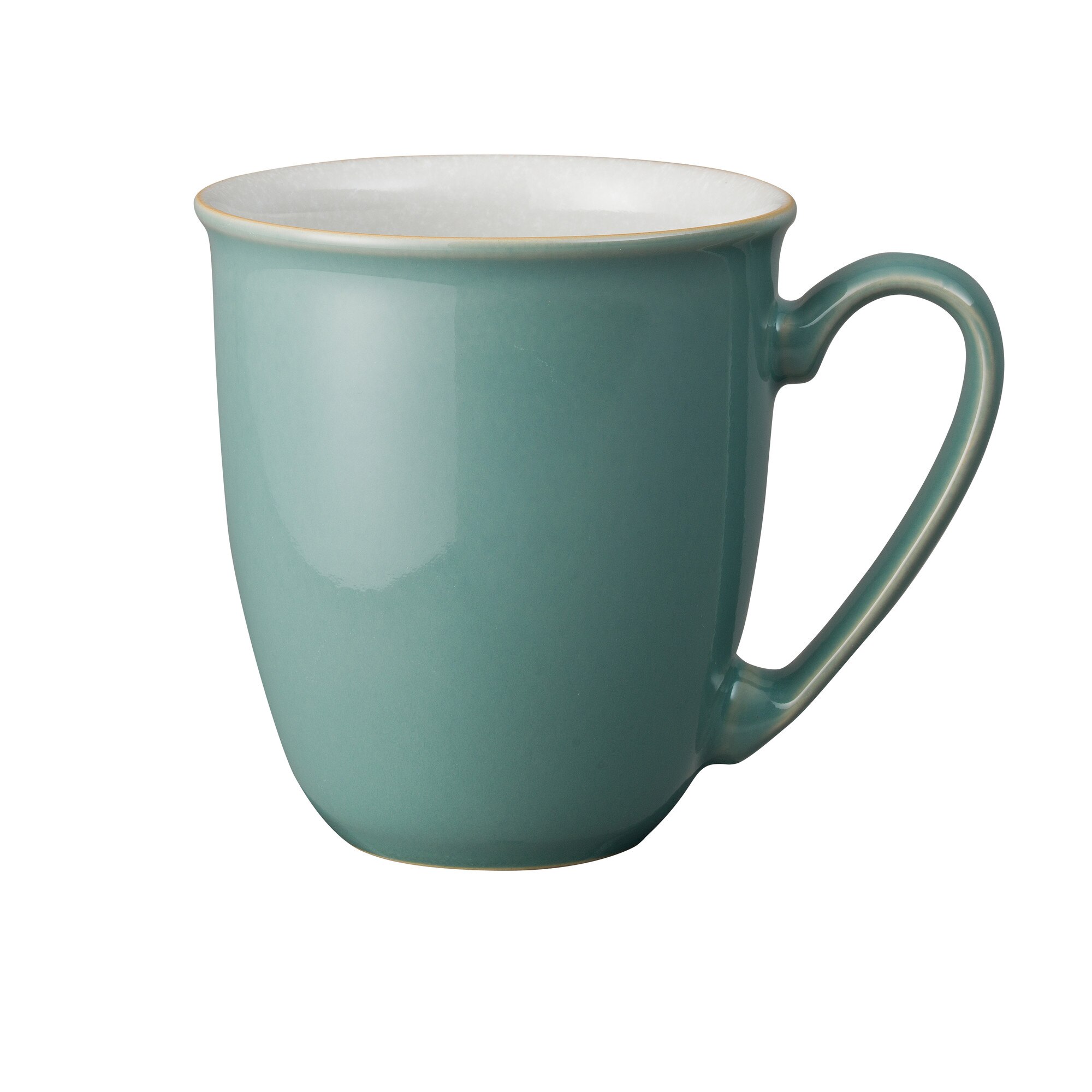 Product photograph of Elements Fern Green Coffee Beaker Mug Seconds from Denby Retail Ltd