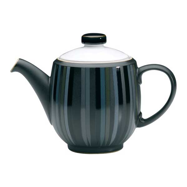 Product photograph of Jet Stripes Teapot Seconds from Denby Retail Ltd