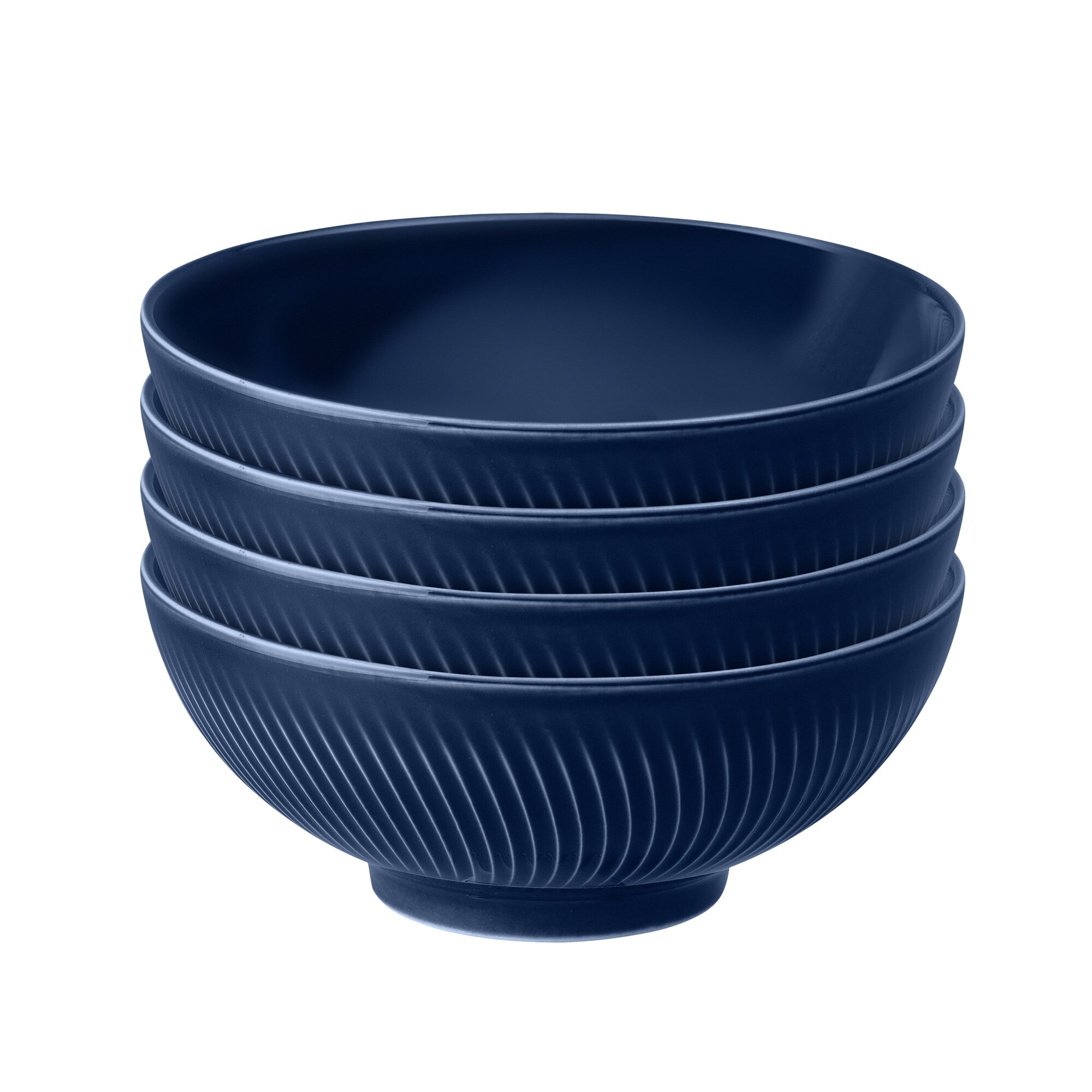 Product photograph of Porcelain Arc Blue Set Of 4 Cereal Bowls from Denby Retail Ltd