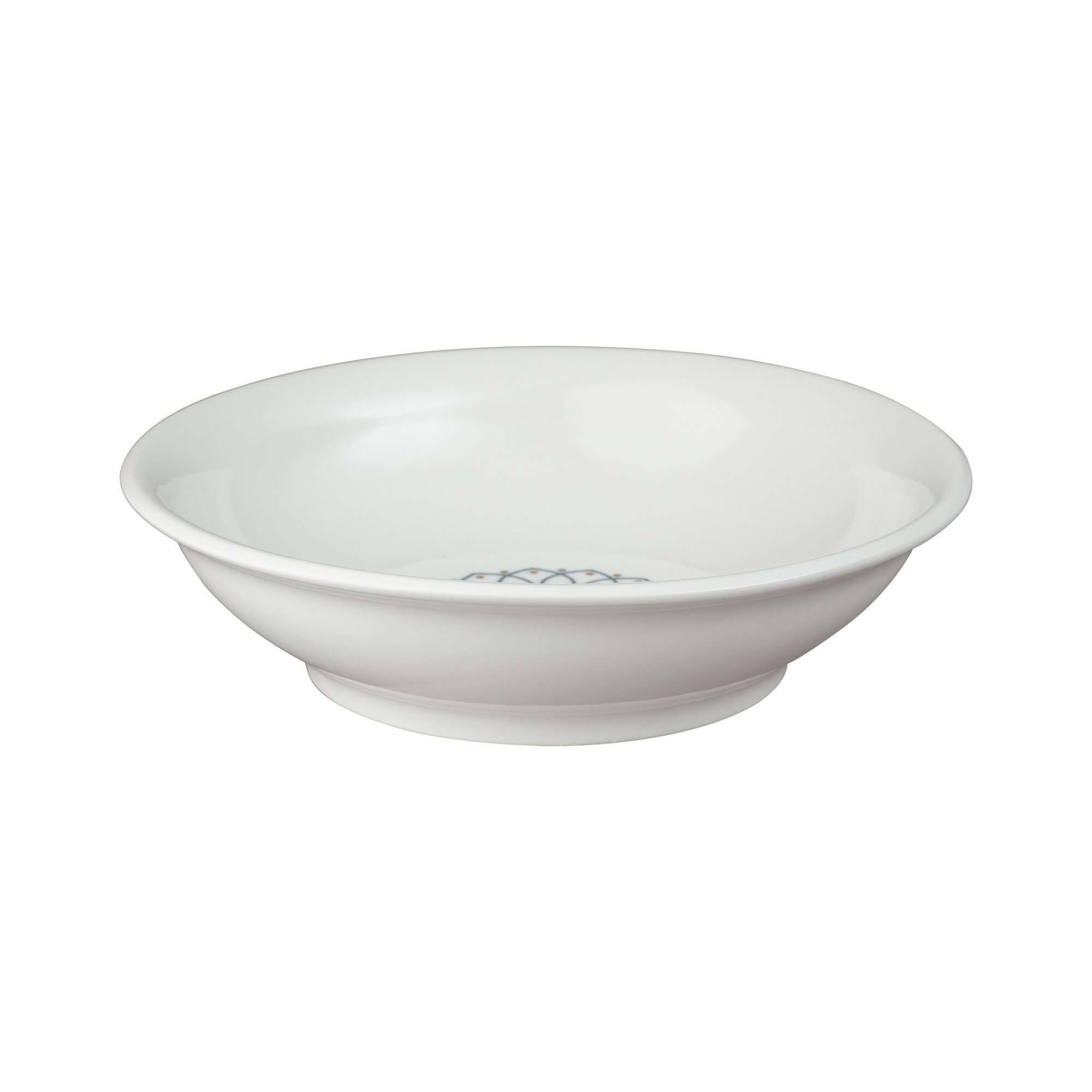 Product photograph of Porcelain Modern Deco Medium Shallow Bowl from Denby Retail Ltd