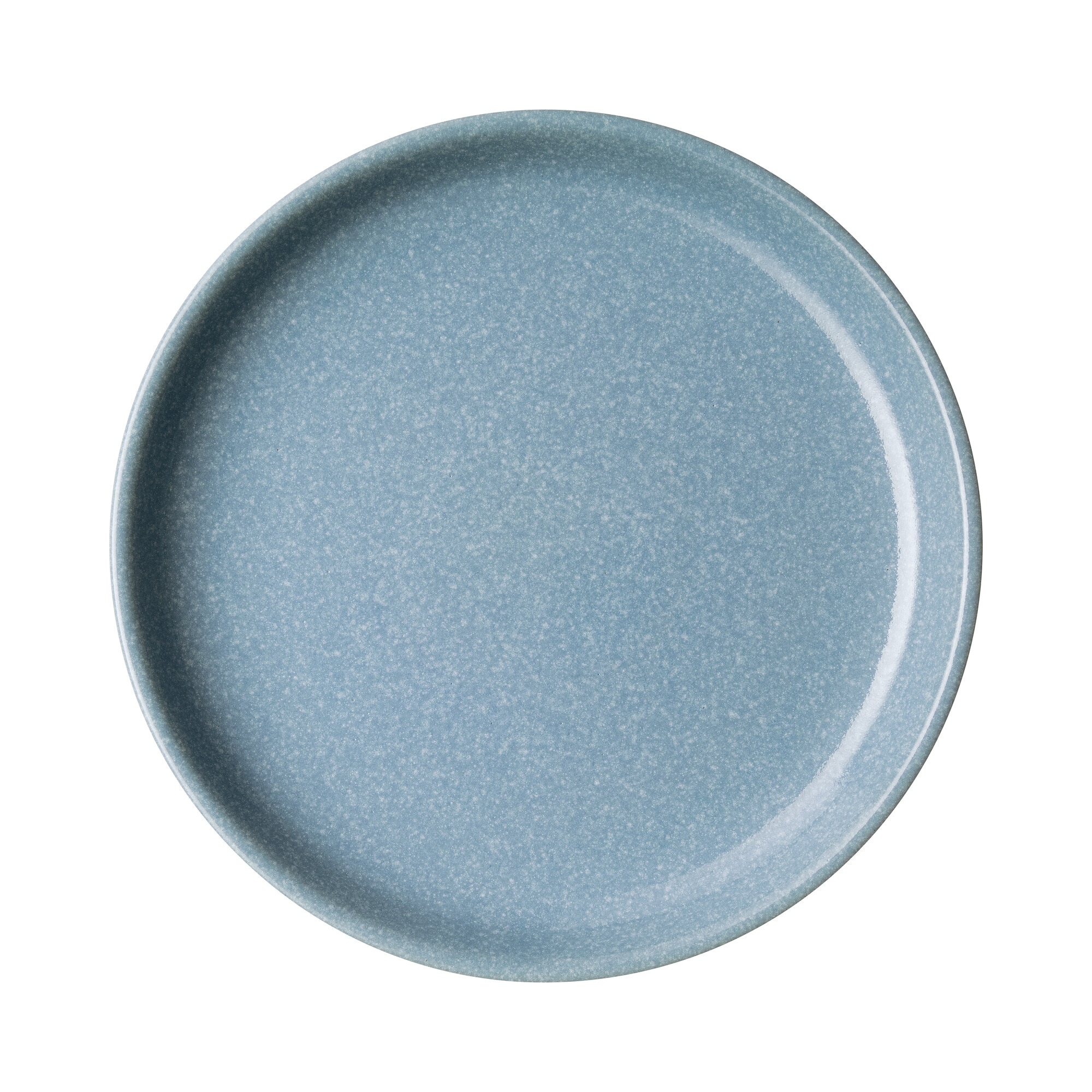 Product photograph of Elements Blue Medium Coupe Plate from Denby Retail Ltd