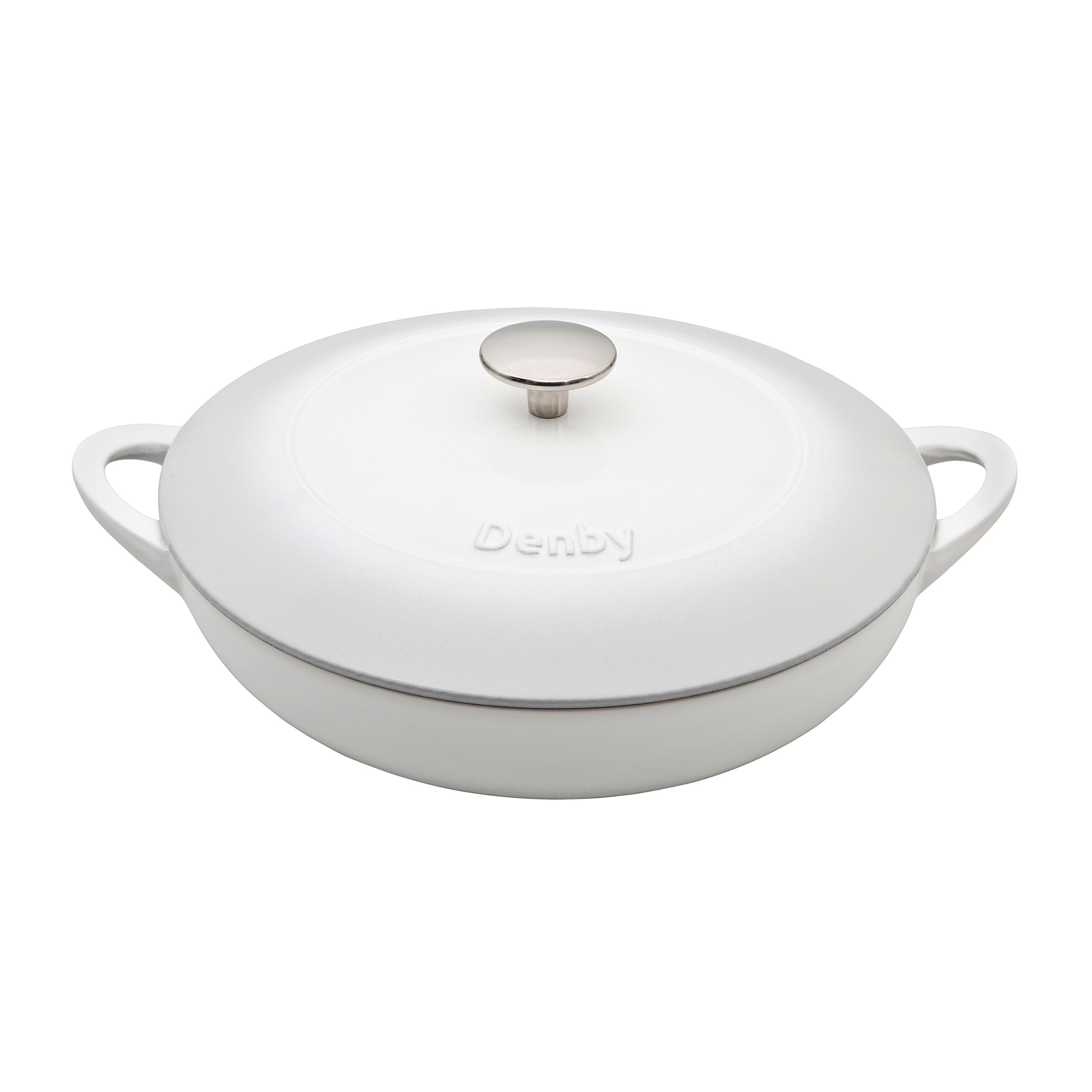 Product photograph of Denby Natural Canvas Cast Iron 30cm Shallow Casserole from Denby Retail Ltd