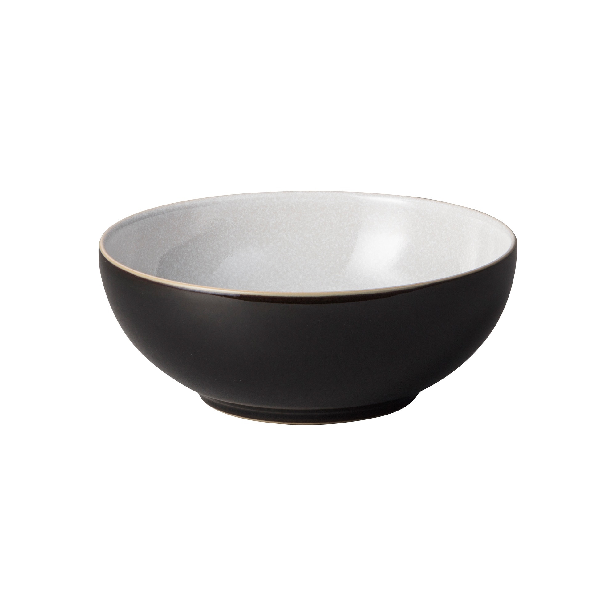 Product photograph of Elements Black Coupe Cereal Bowl from Denby Retail Ltd