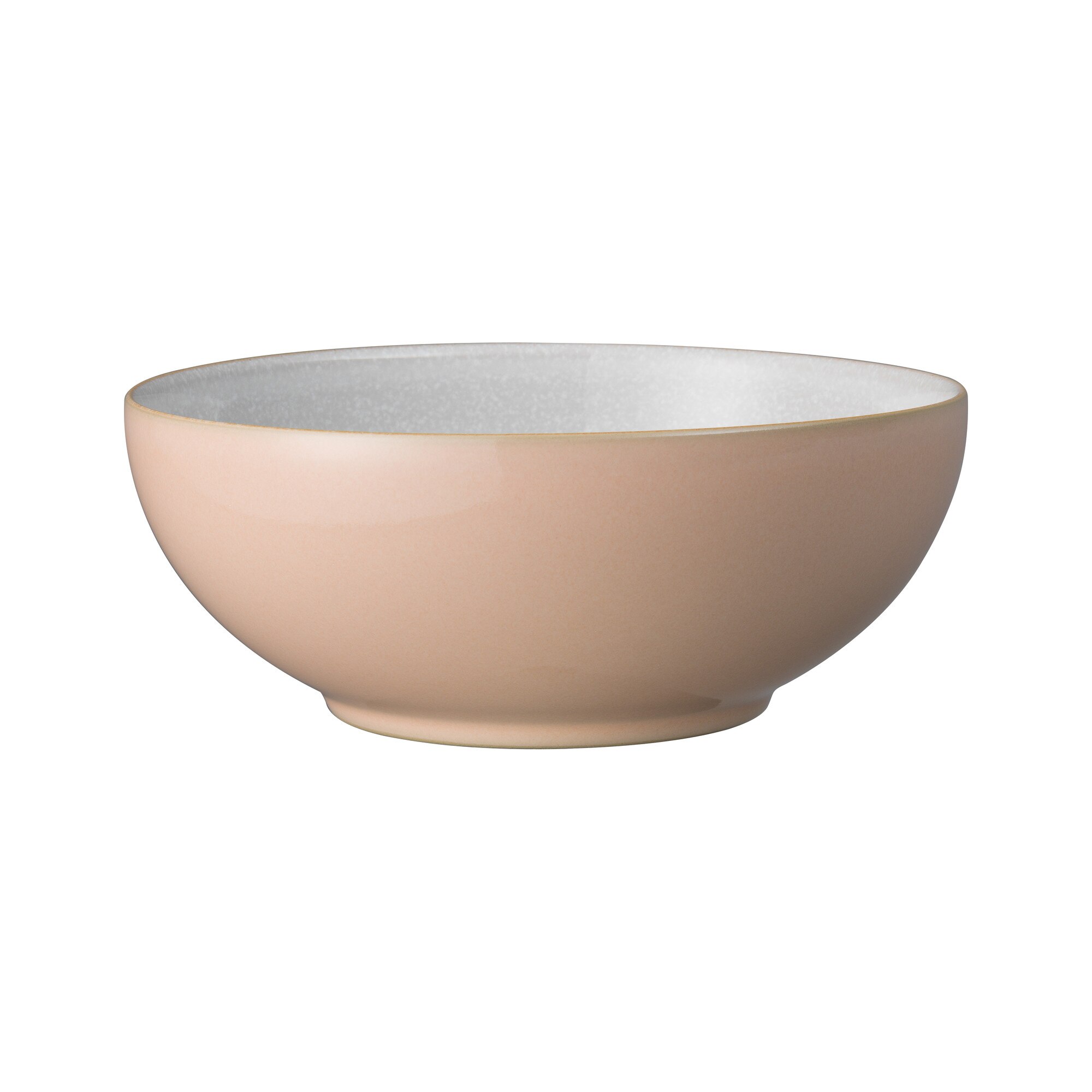 Product photograph of Elements Shell Peach Coupe Cereal Bowl from Denby Retail Ltd