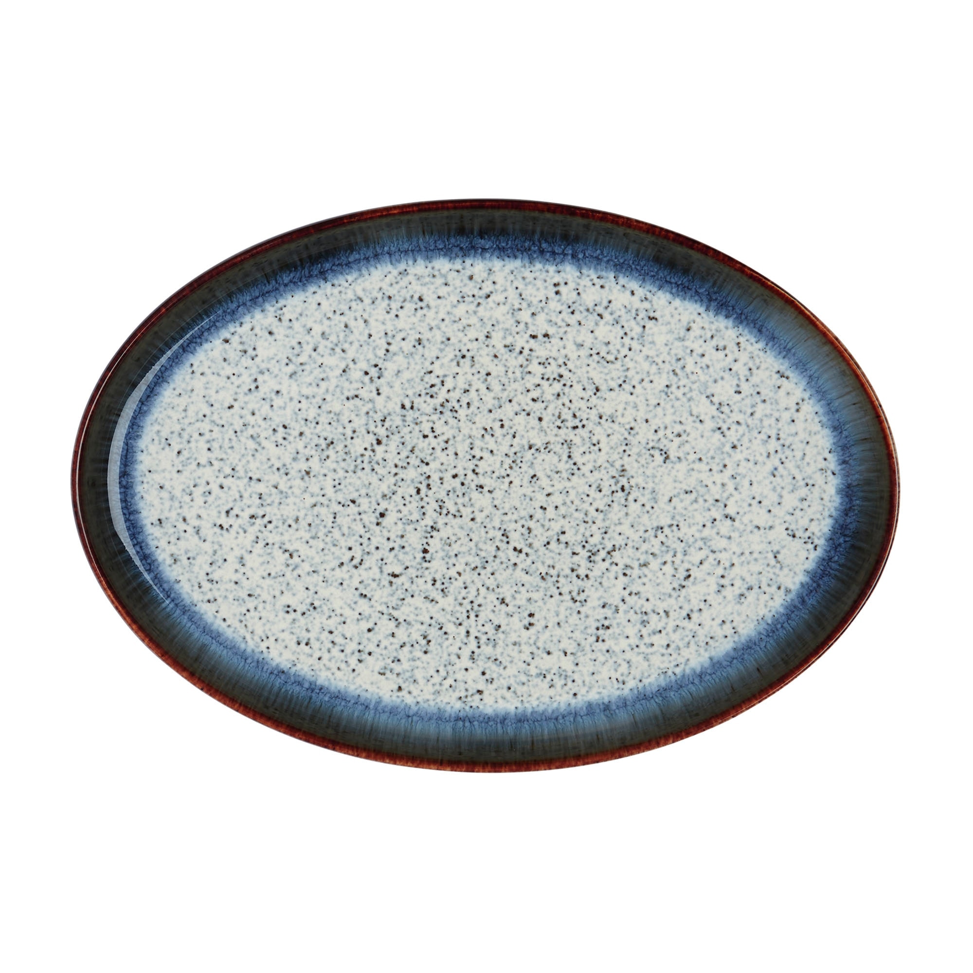 Product photograph of Halo Medium Oval Tray from Denby Retail Ltd